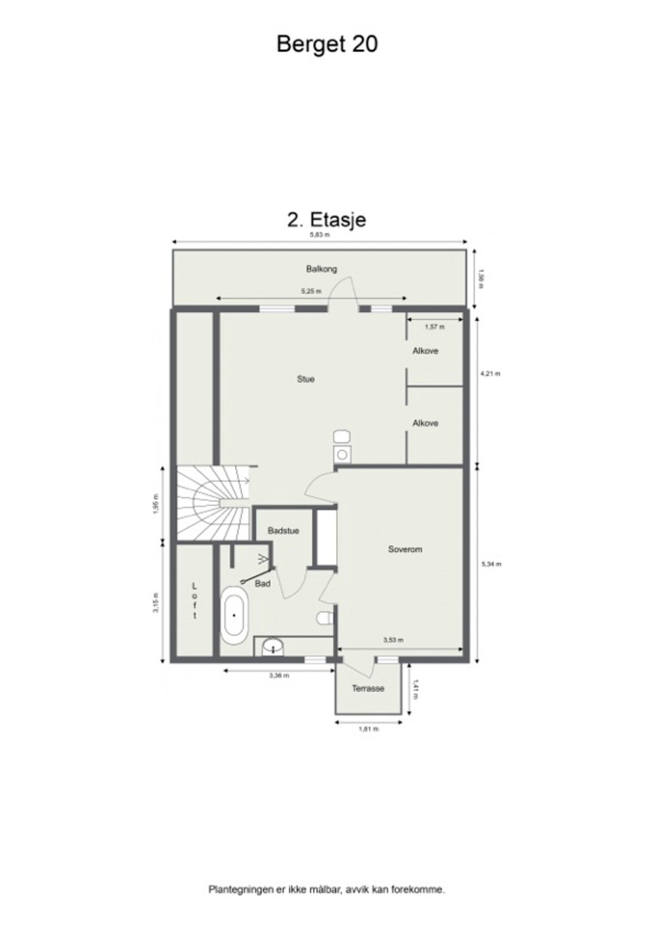 Plantegning 2.etg. Galleribilde
