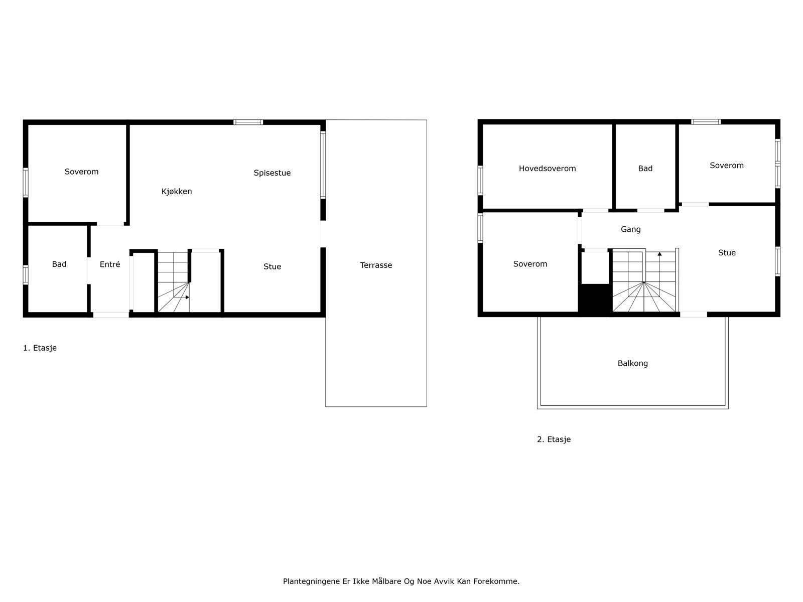Plantegning - Begge plan Galleribilde