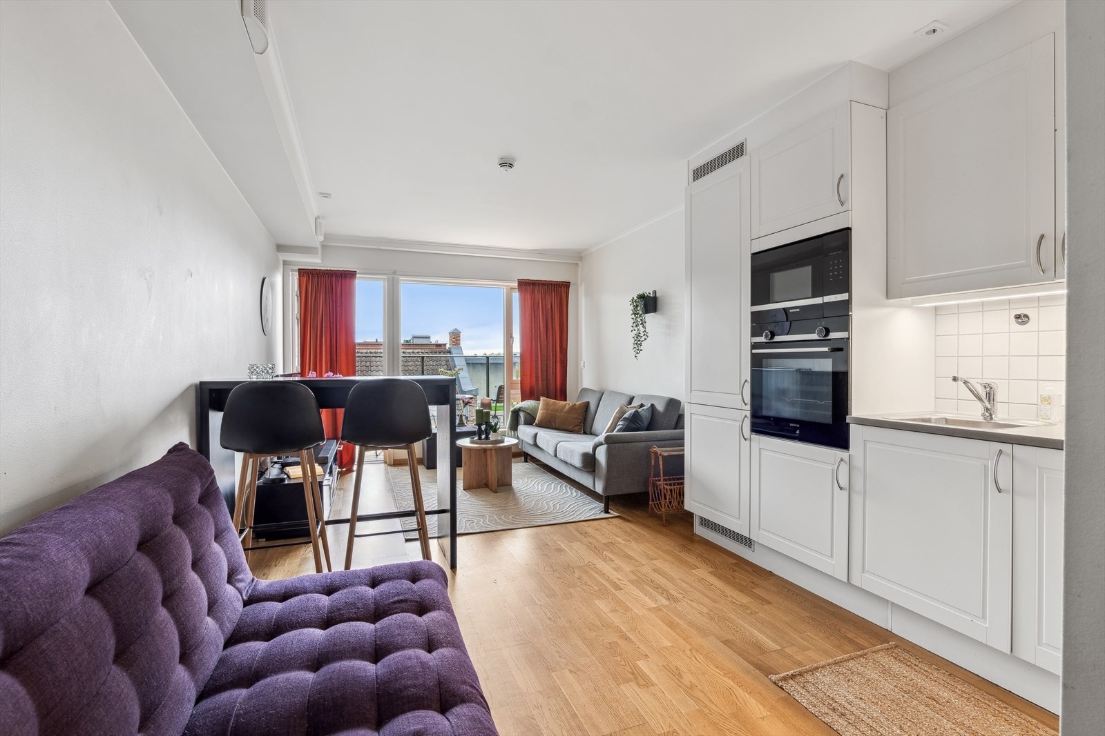 Åpen løsning i oppholdsrommet Galleribilde