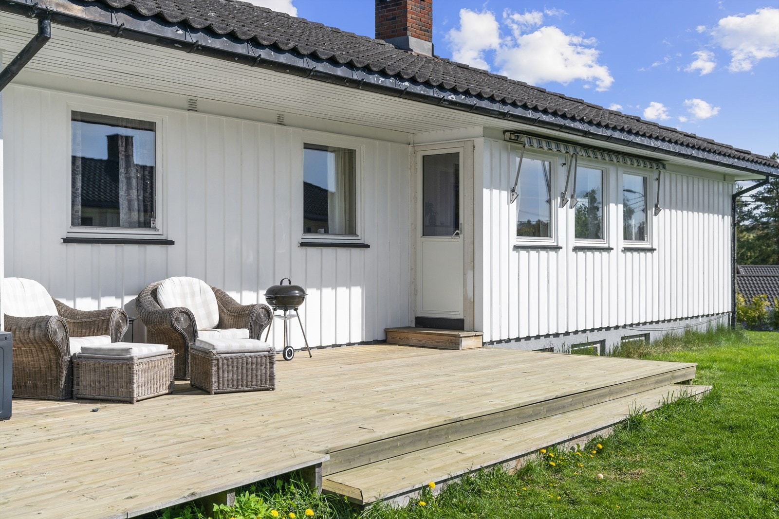 Boligen ligger i et etablert boligområde på Grava Galleribilde