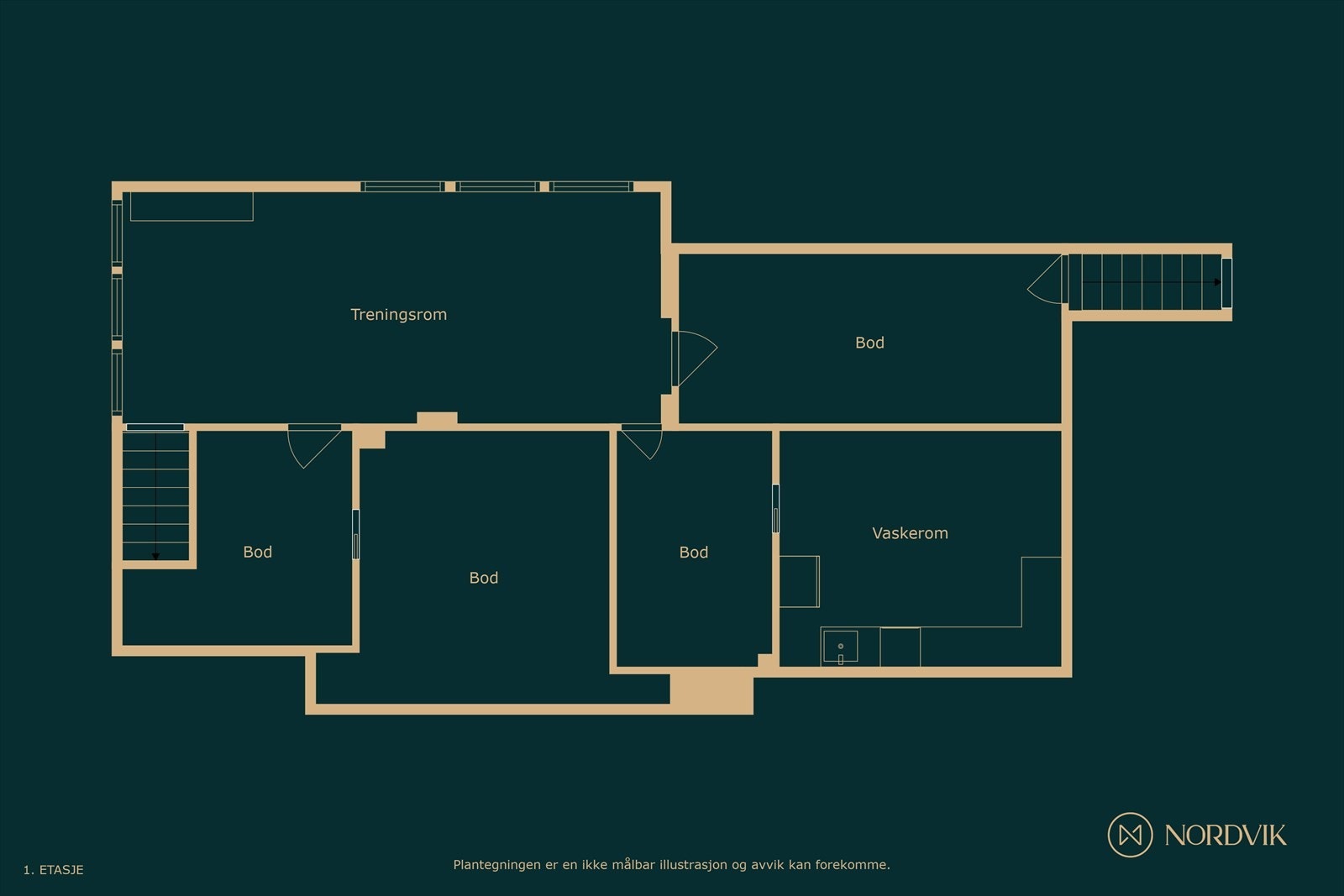 Plantegning kjeller Galleribilde