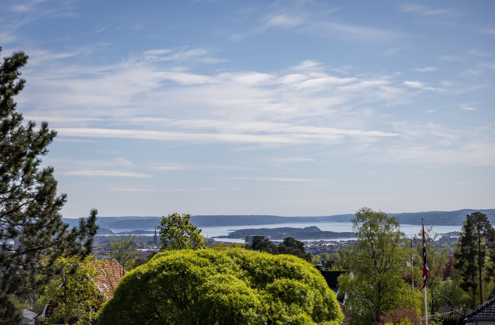 Spektakulær utsikt over oslofjorden Galleribilde