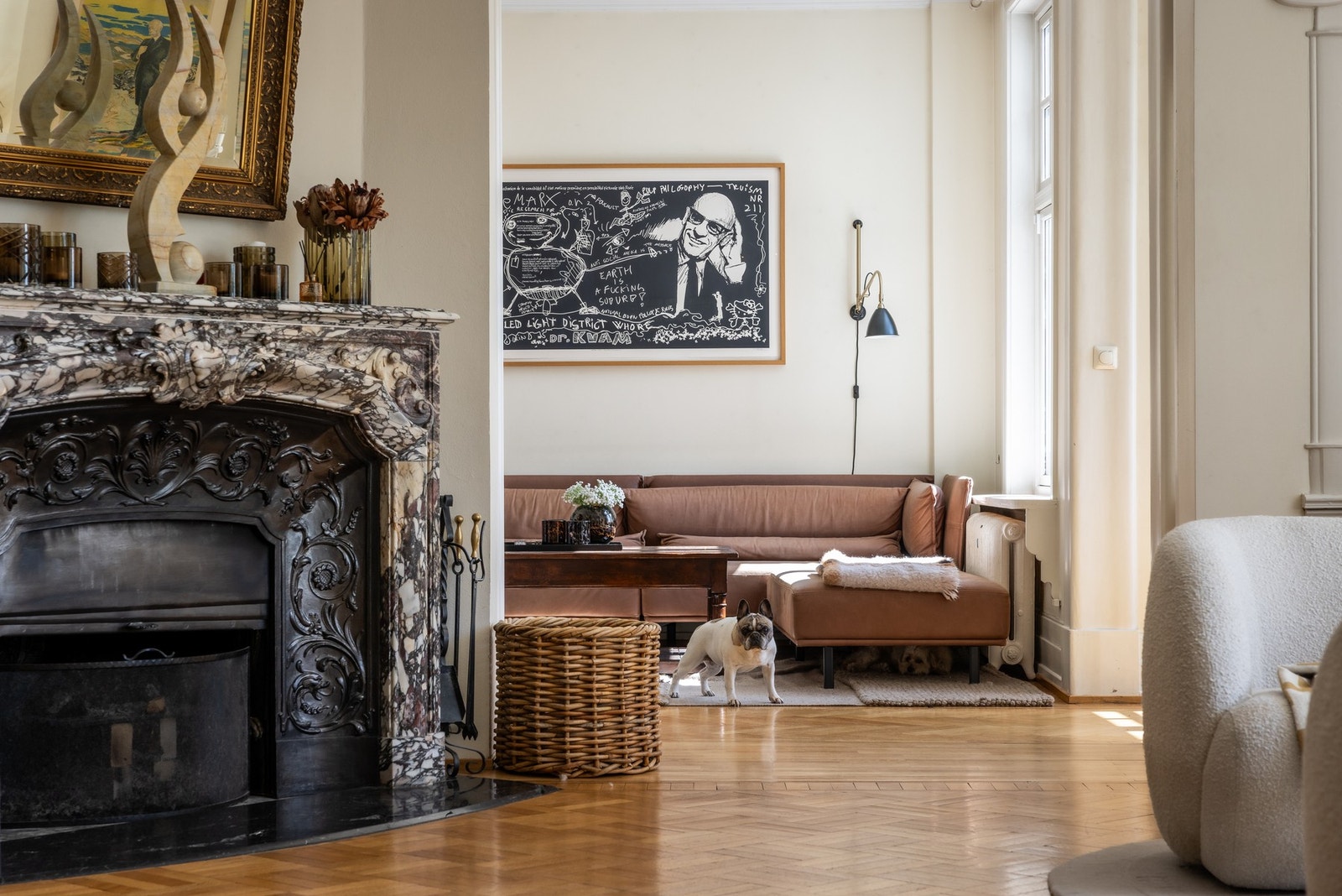 Praktfull peis Galleribilde