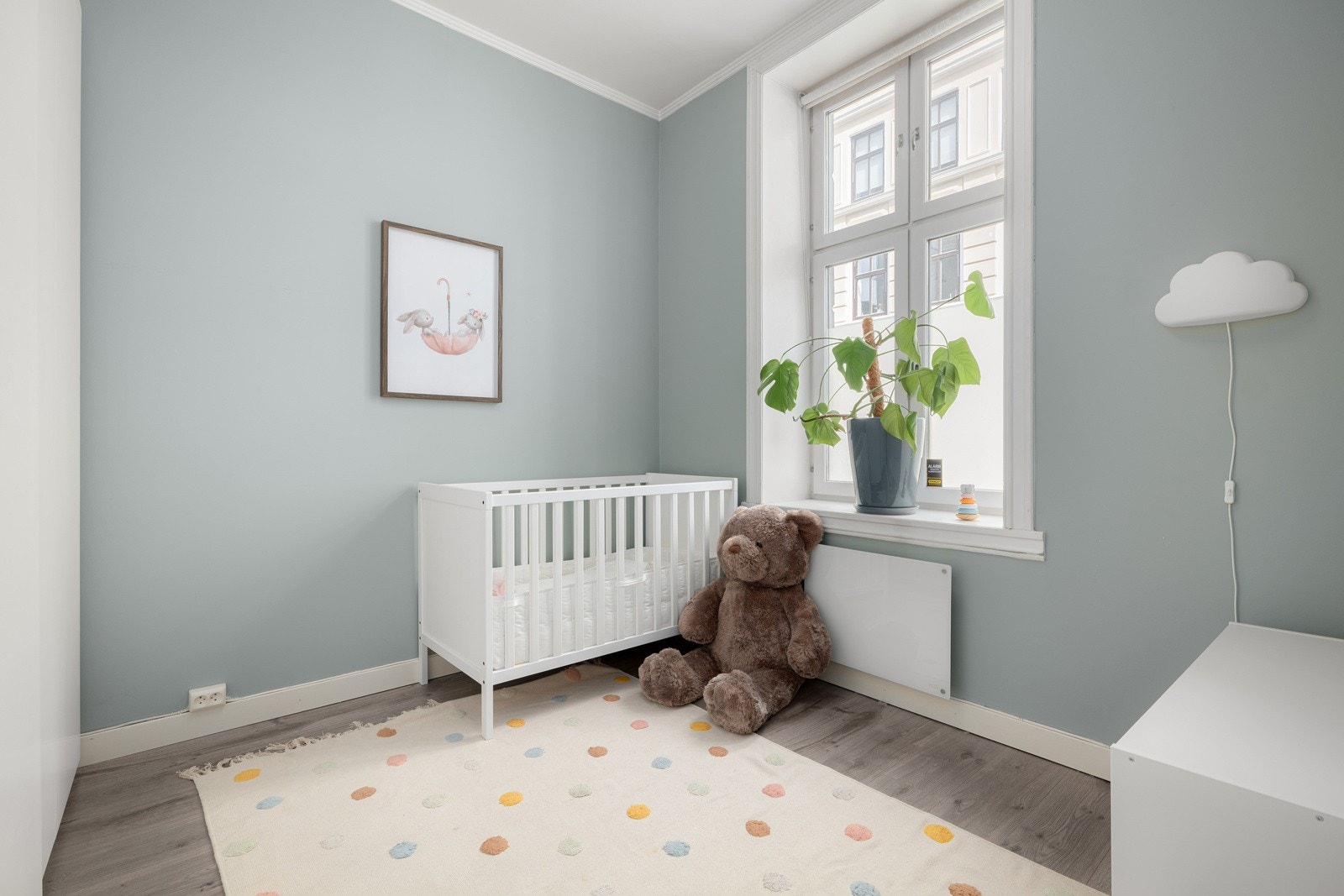 Soverom II er også av god størrelse og blir i dag brukt som et hyggelig barnerom. Galleribilde