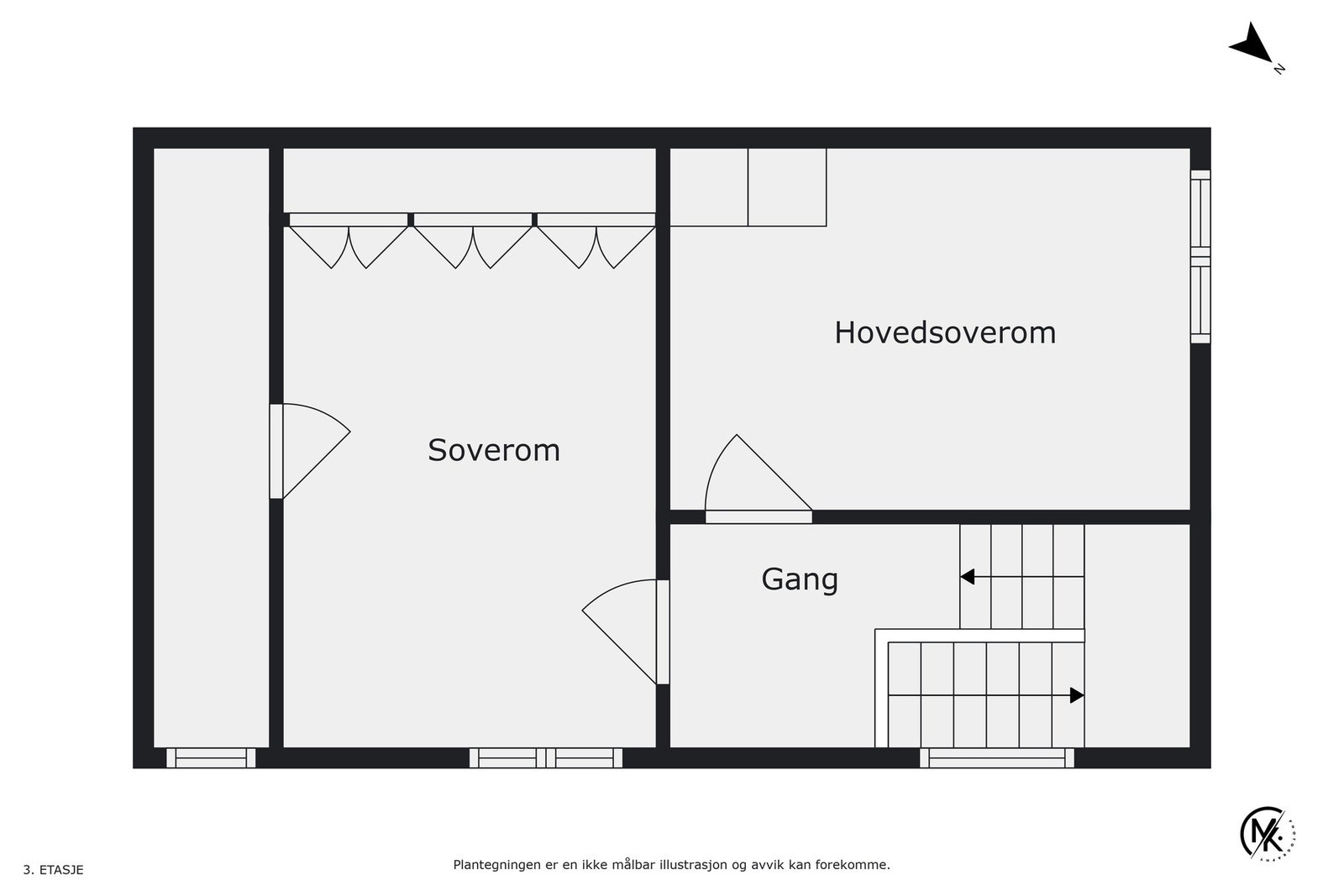 Plantegning 2.etg Galleribilde