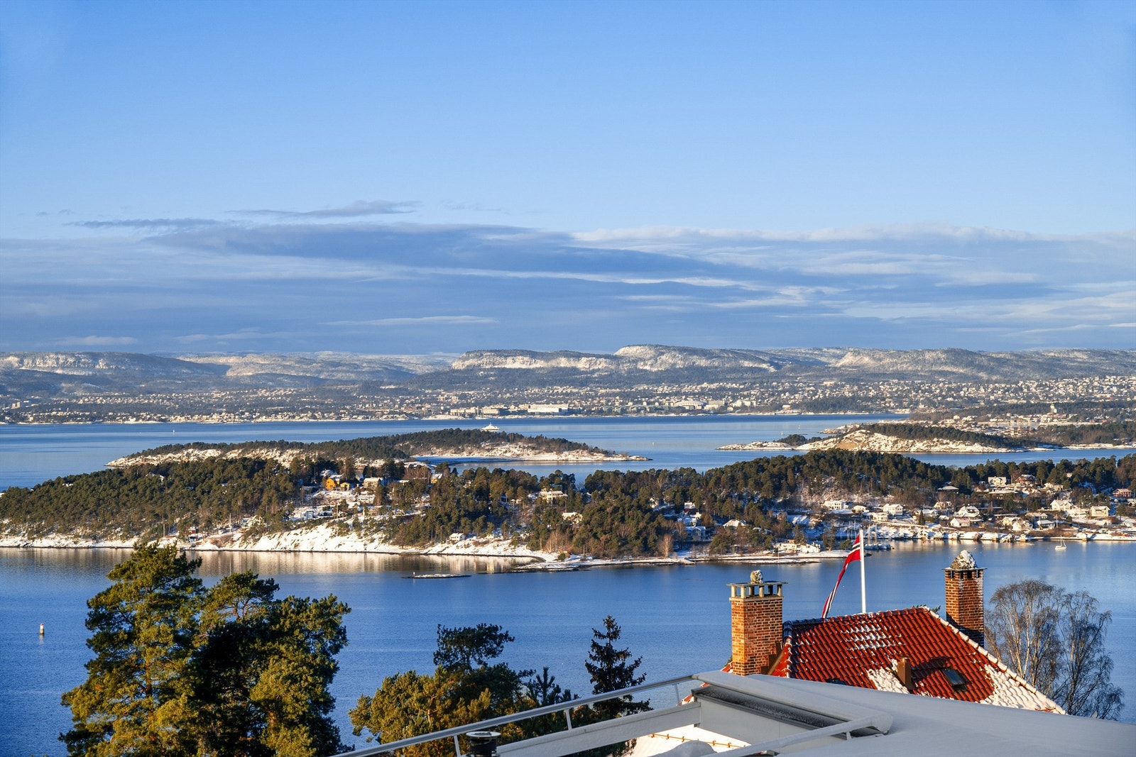 Her får man fullstendig ro mens man skuer utover innseilingen til Oslo. Galleribilde