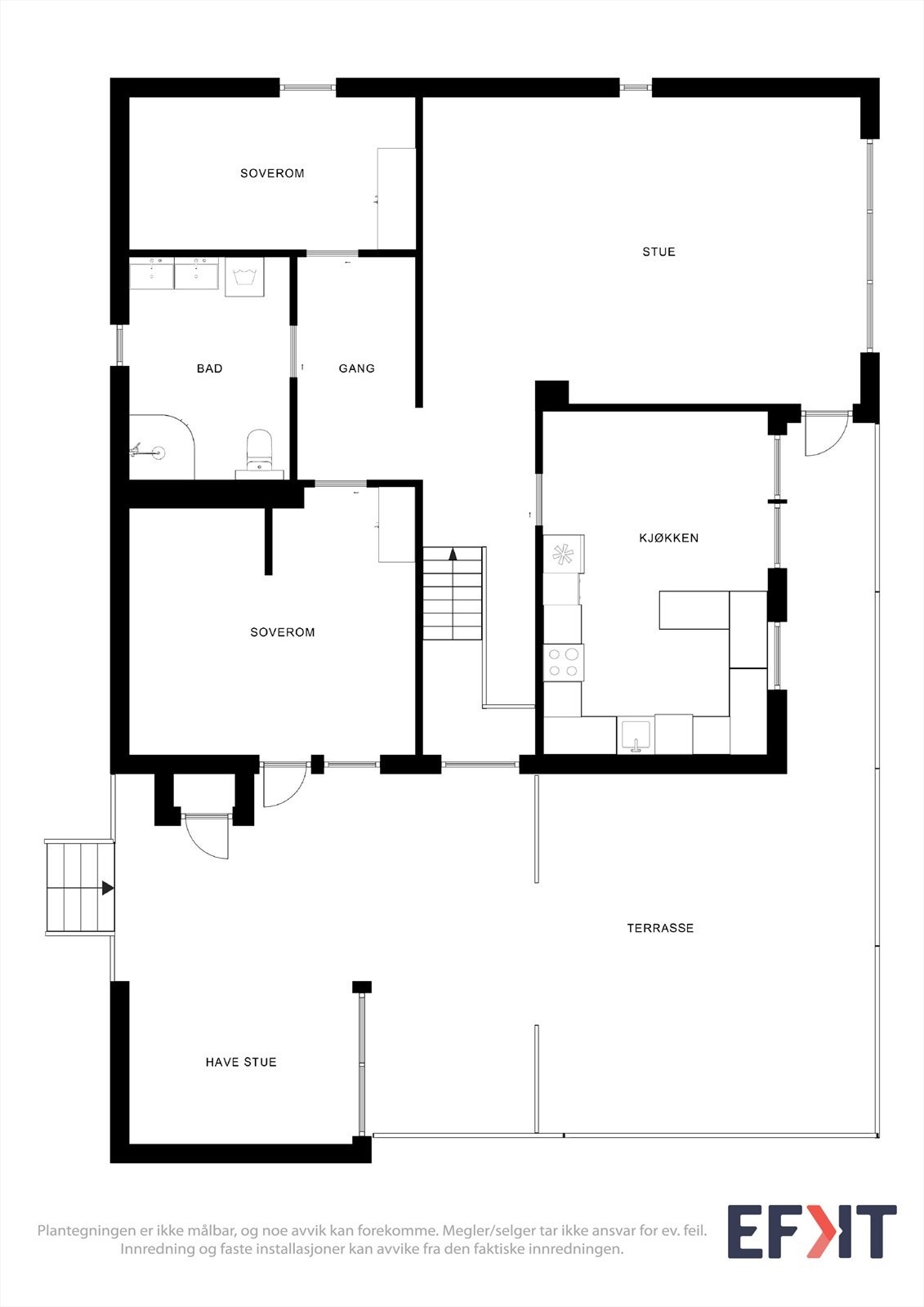 Plantegning hovedetasje Galleribilde