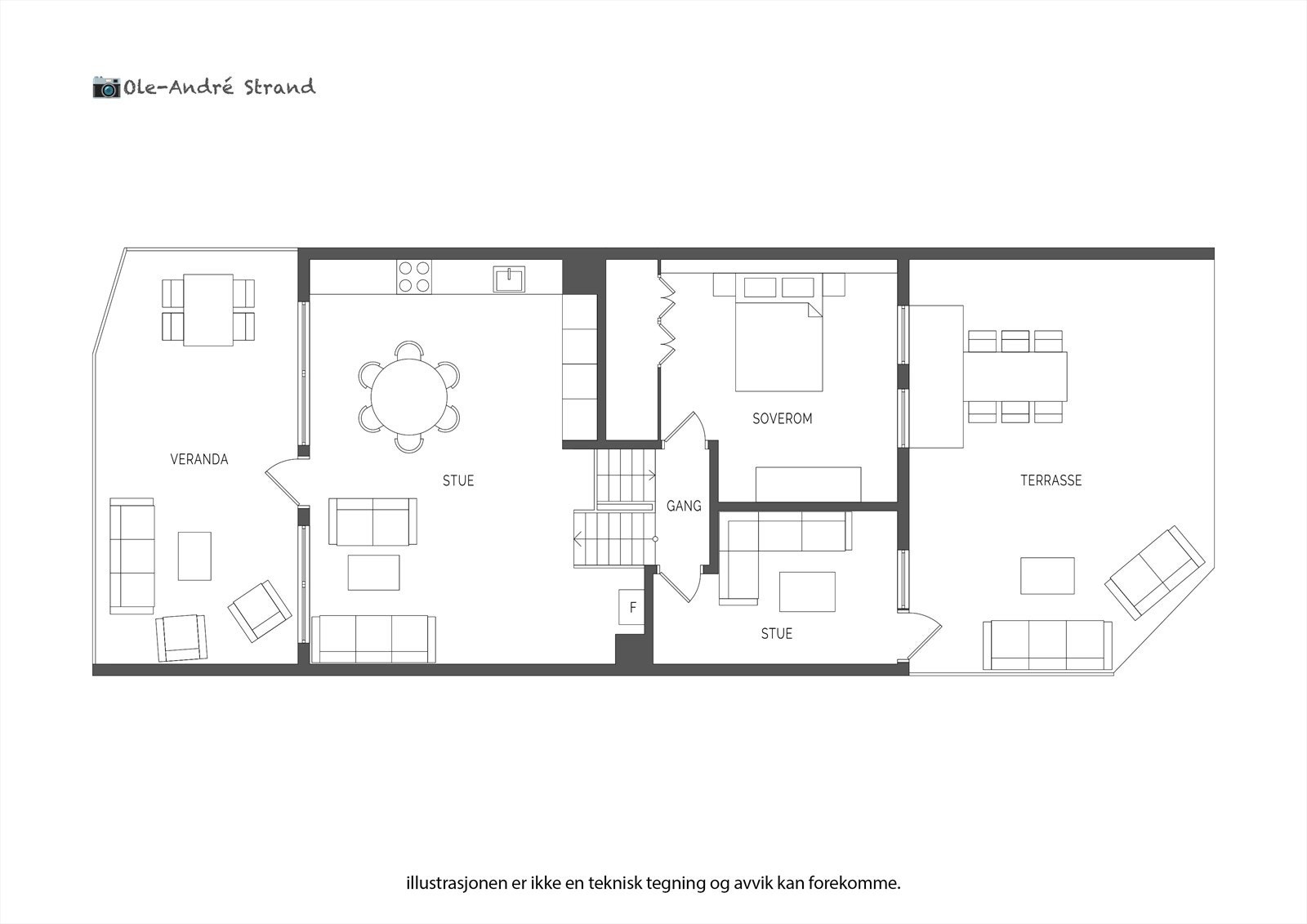 Plantegning tredje etasje Galleribilde
