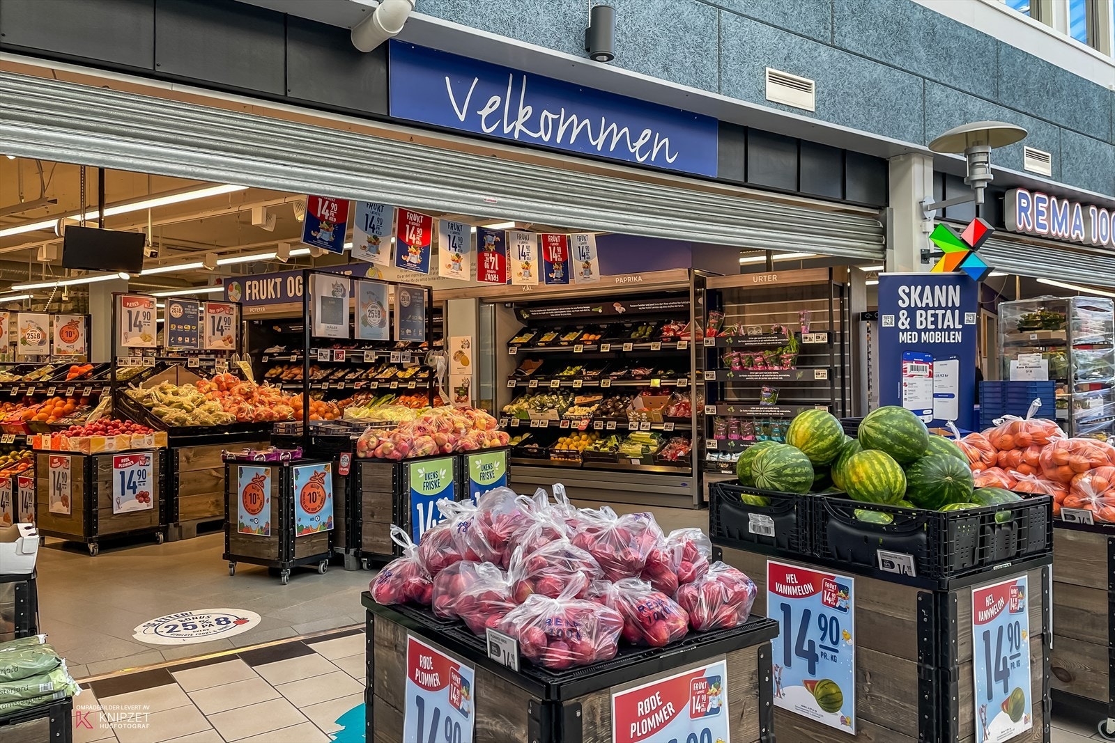 Her finner du blant annet dagligvarebutikk og apotek Galleribilde