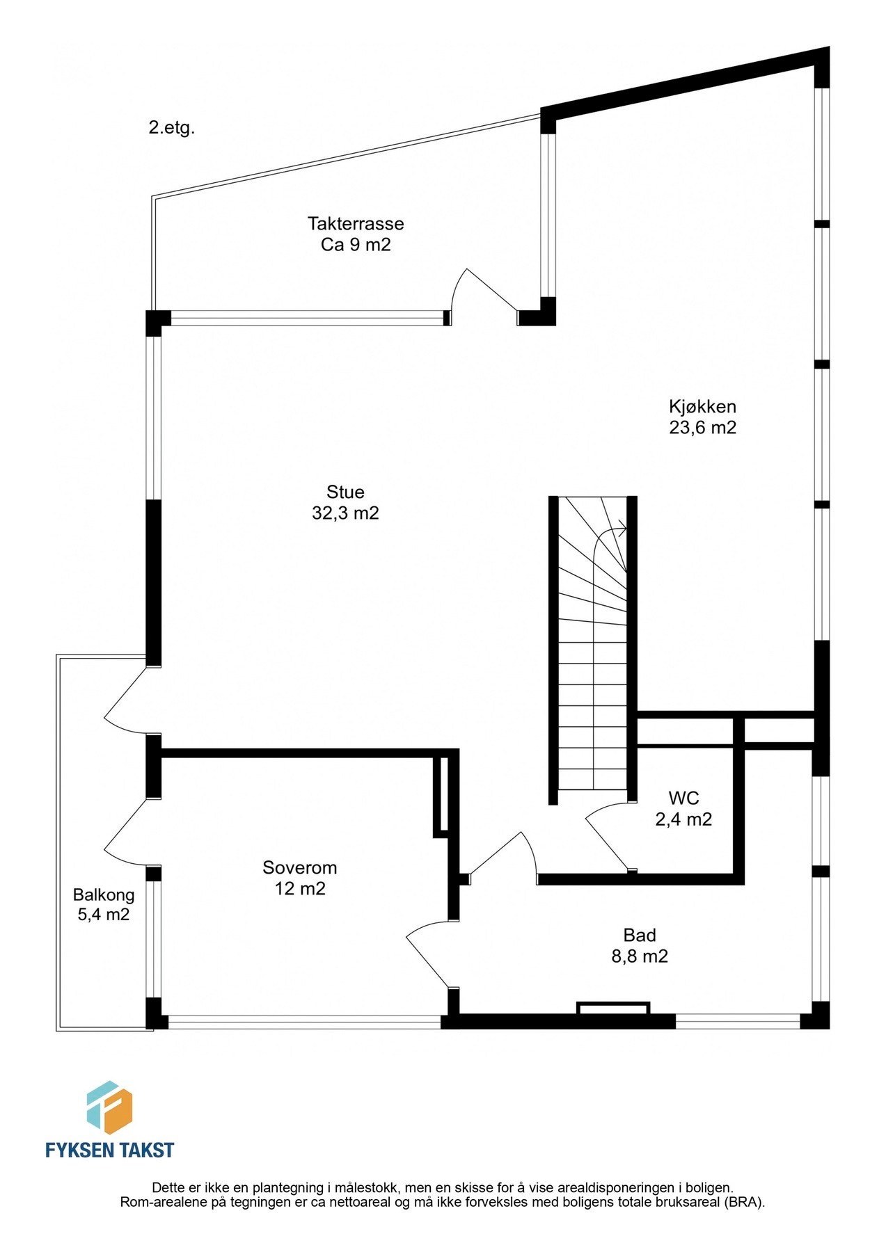 Planskisse 2.etasje. Galleribilde