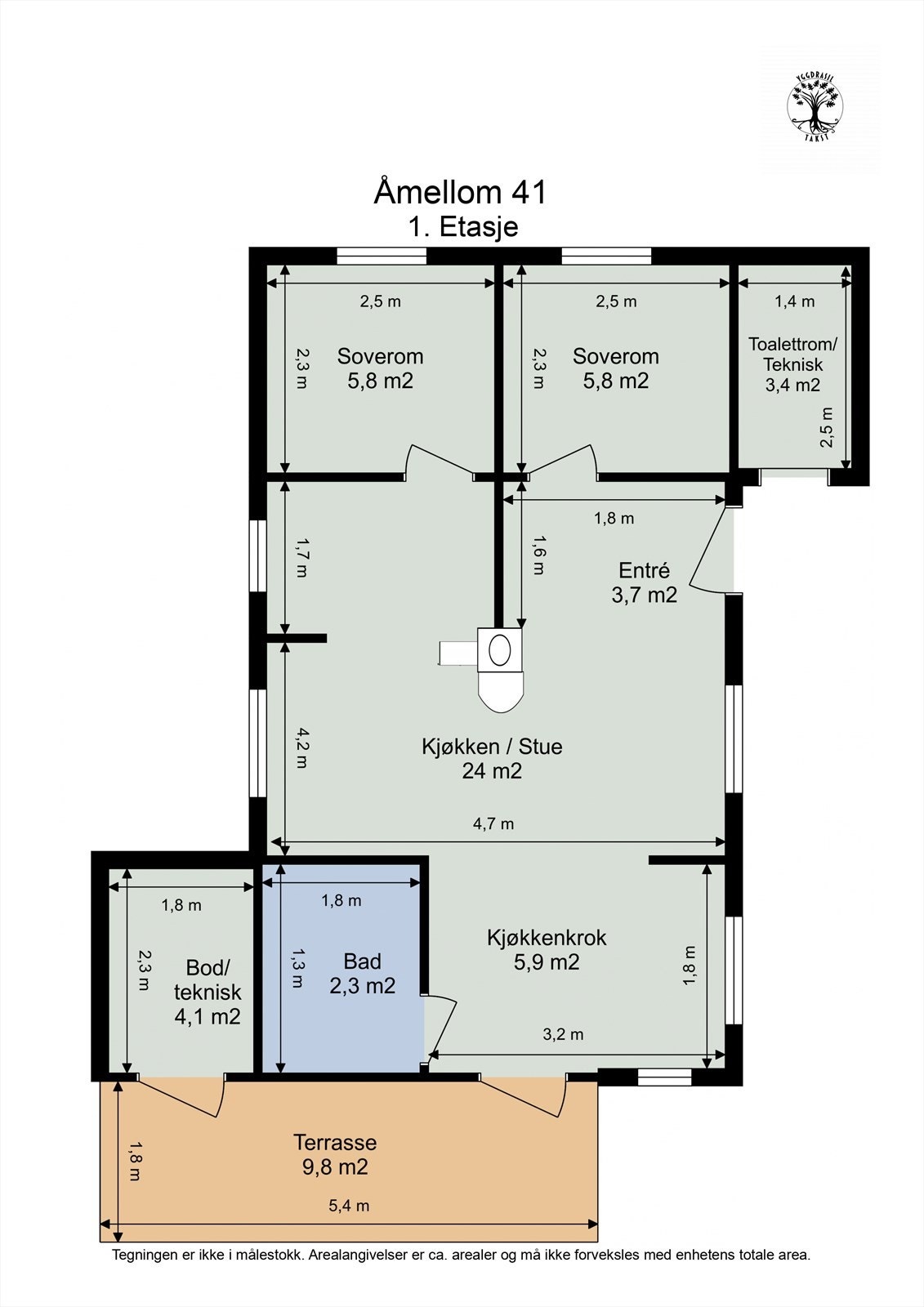 Planskisse Galleribilde