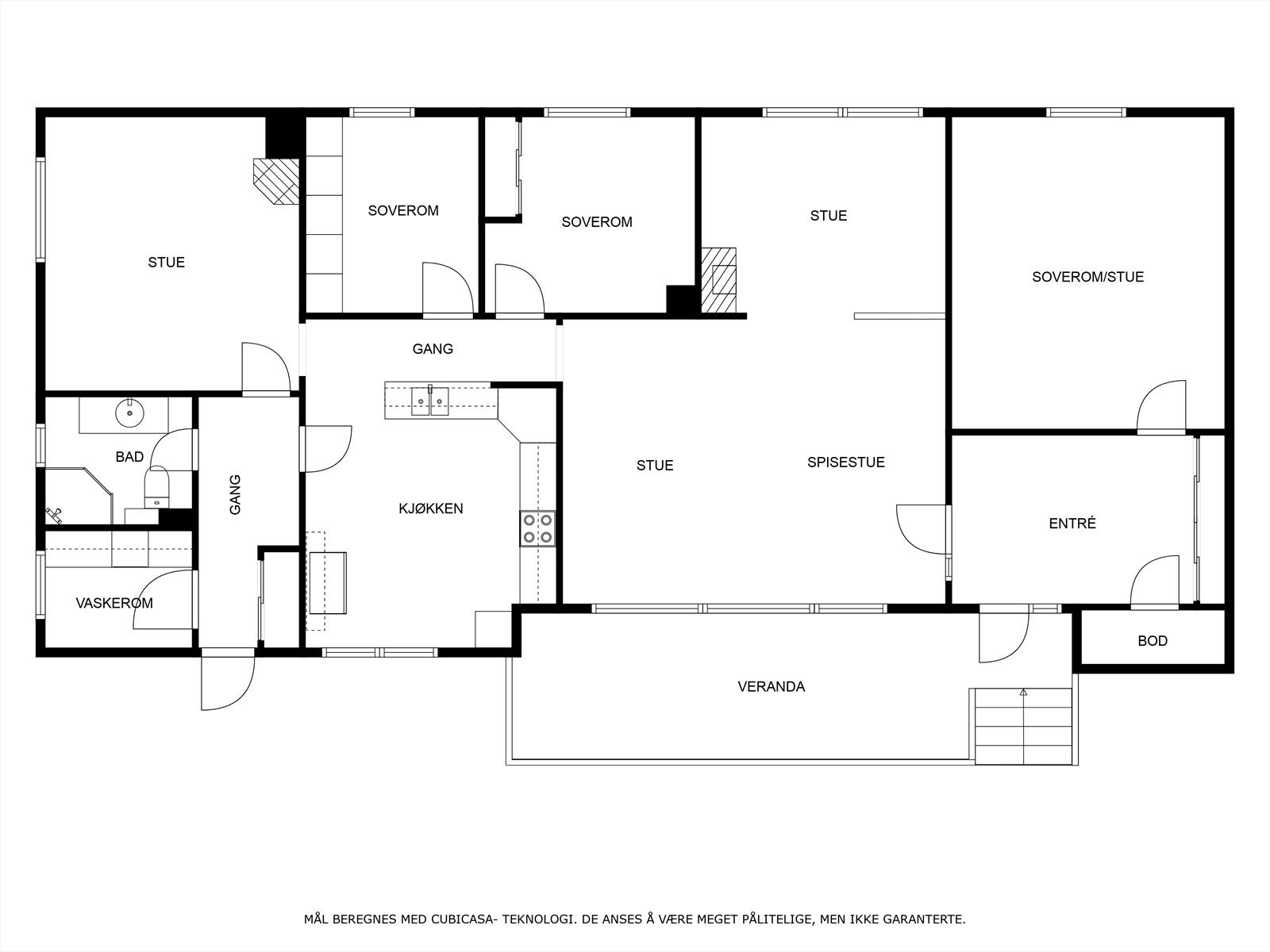 Kårbolig - plantegning Galleribilde