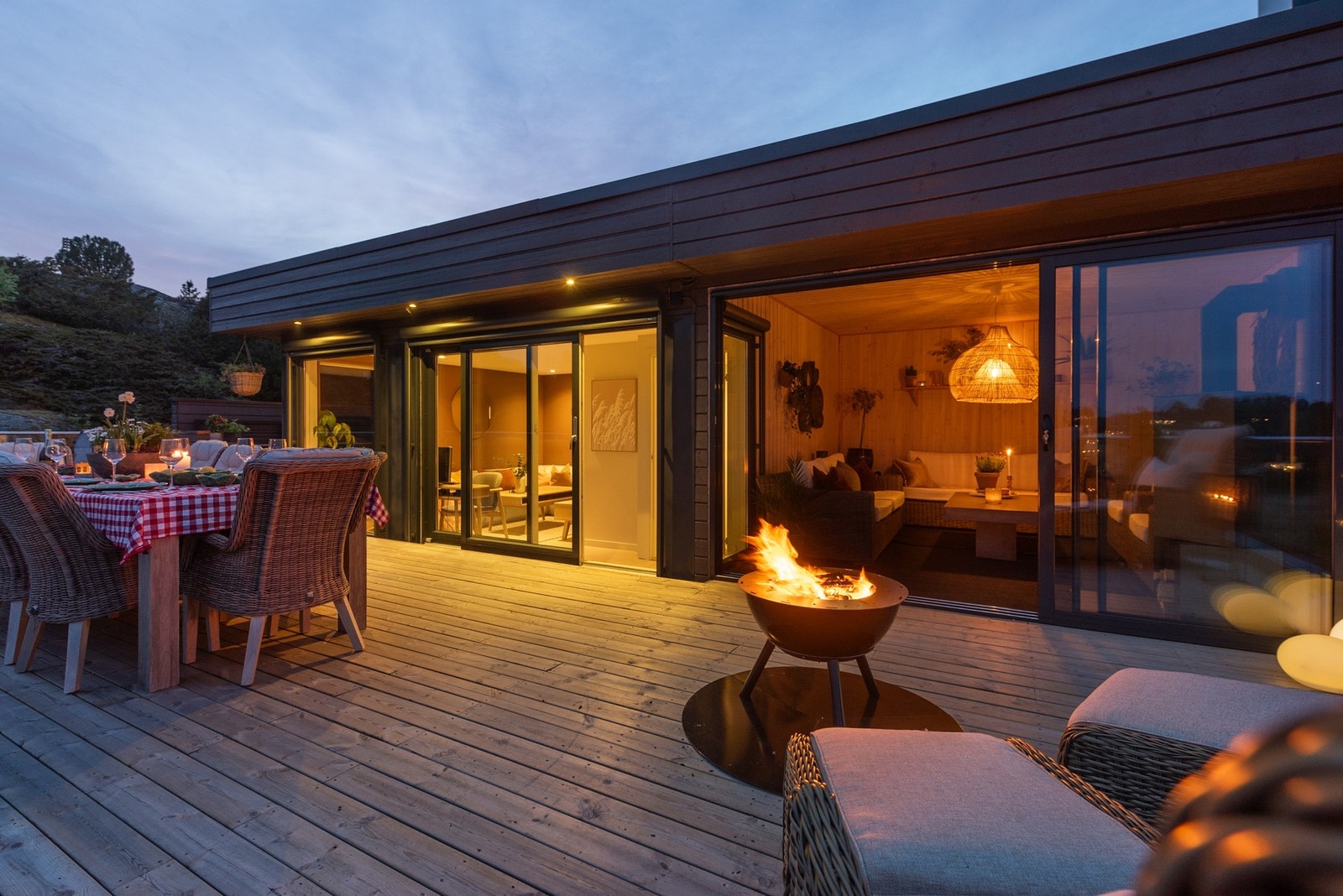 Fra loftstue og innglasset balkong har du muligheten til å åpne opp Galleribilde