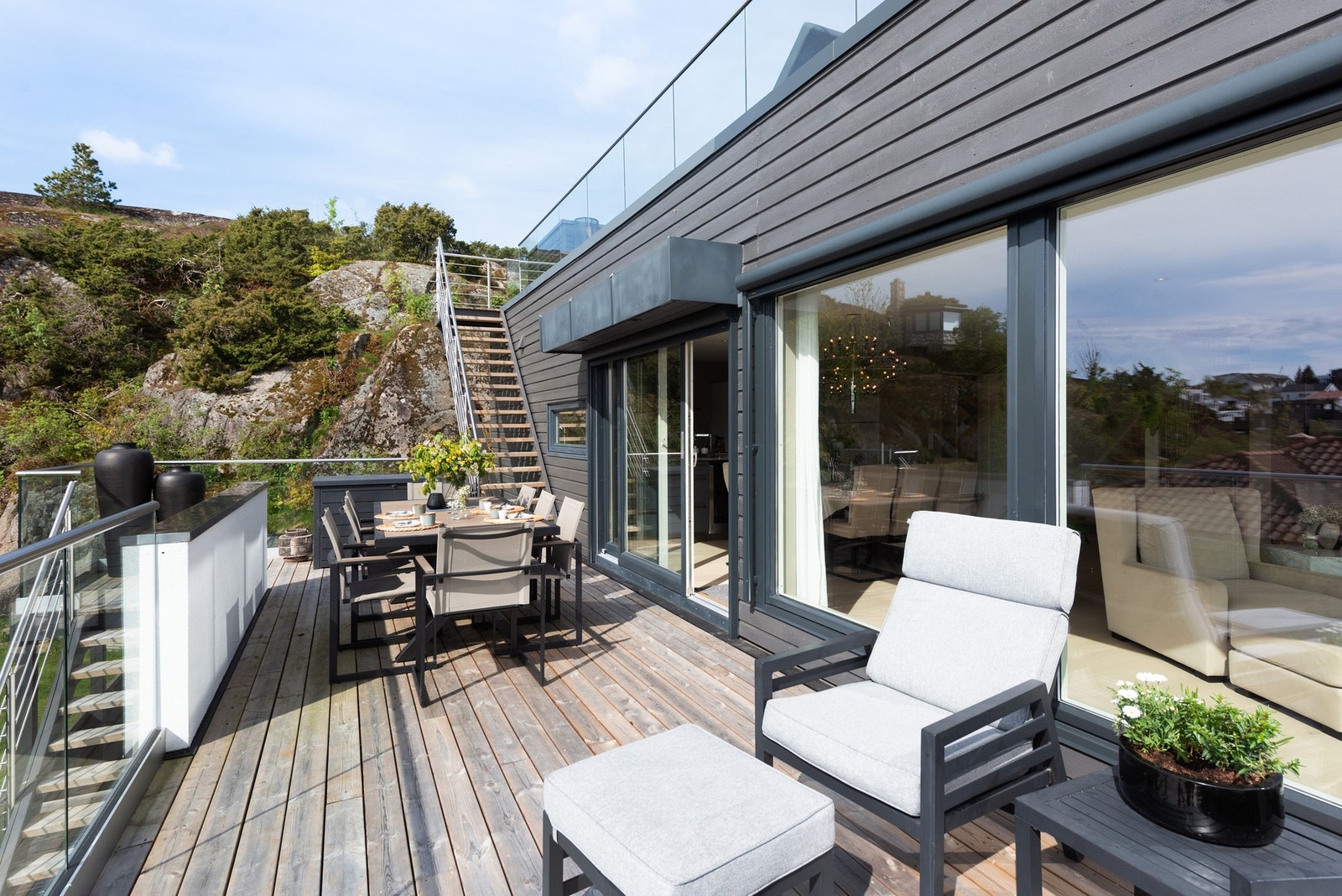 Her har du enda et sted hvor du kan spise middag når været tillater det Galleribilde