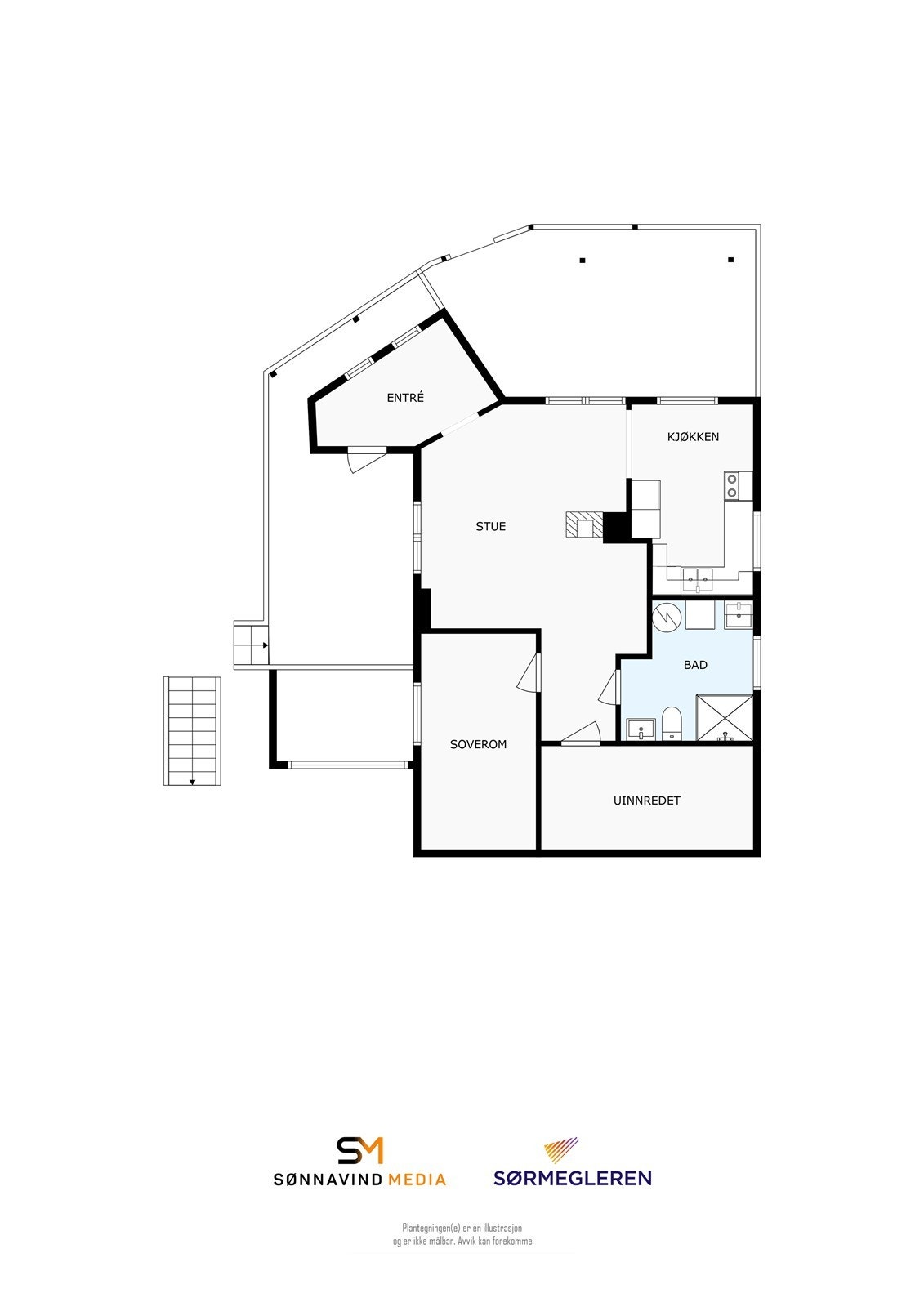 Plantegning, underetasje Galleribilde