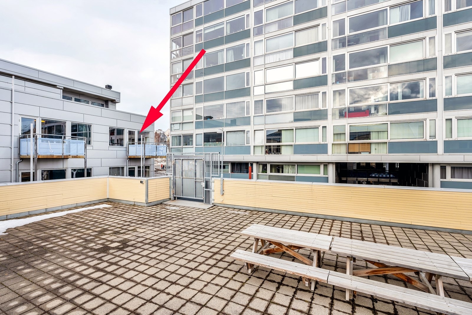 Nær tilknytning til den felles takterrassen. Galleribilde