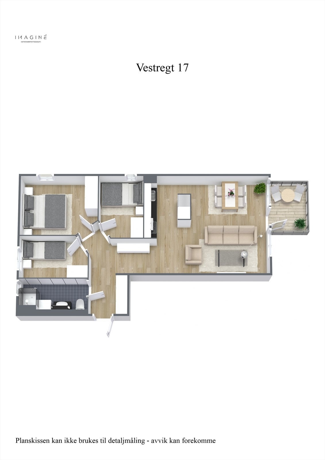 Planskisse 3D. Galleribilde