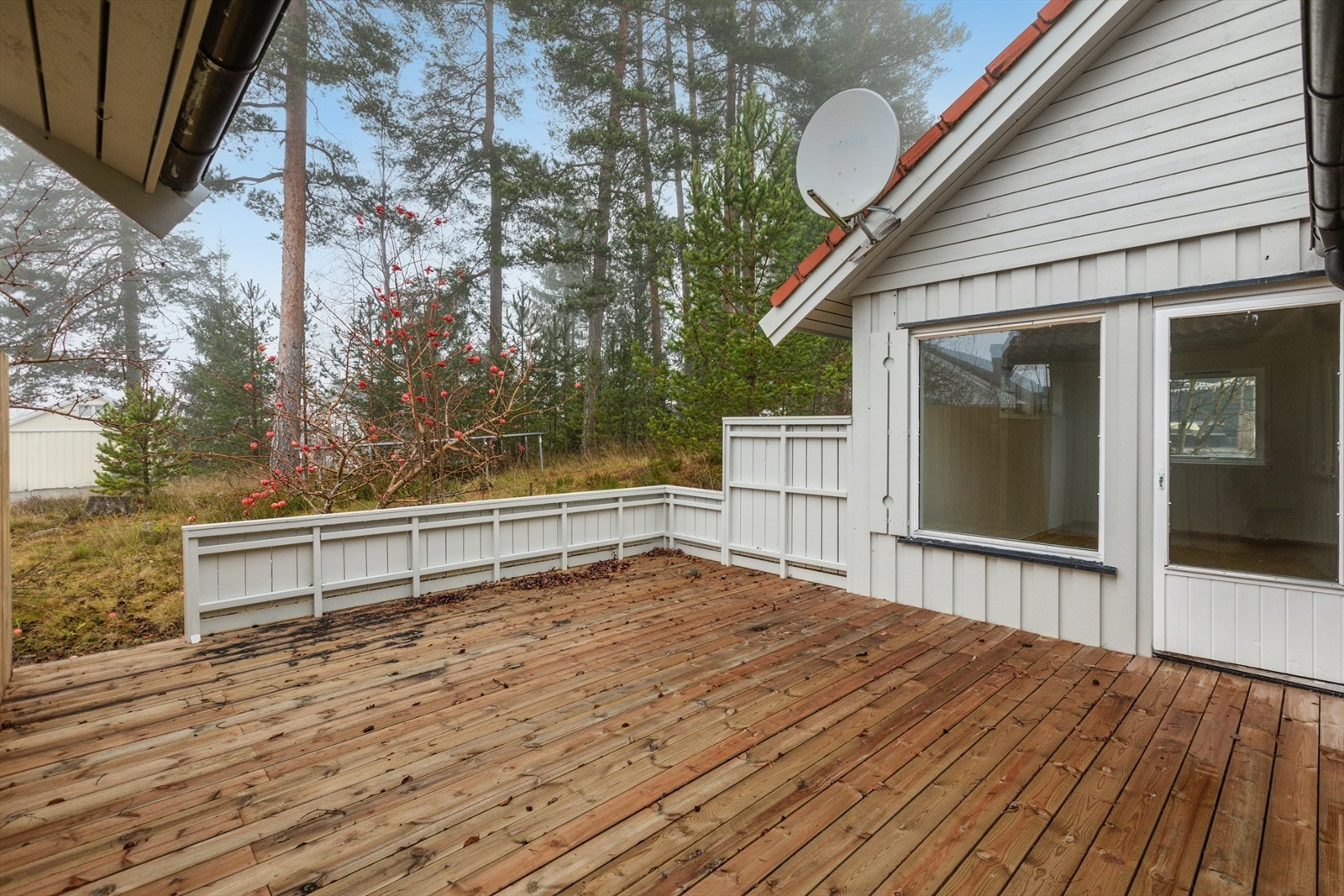 Uteplassen ligger skjermet til. Galleribilde