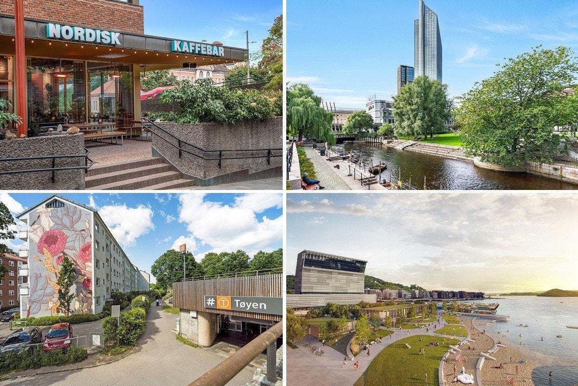 Nærhet til Tøyen med T-bane, Akerselva, sentrum og fjorden. Galleribilde