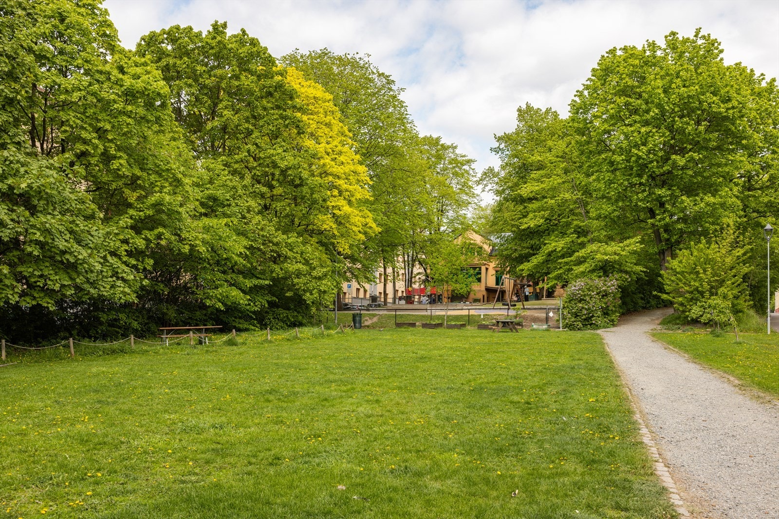 Rett over gaten ved boligen finner man fine grøntarealer. Det er kort vei til Torshovparken samt Torshovdalen også! Galleribilde