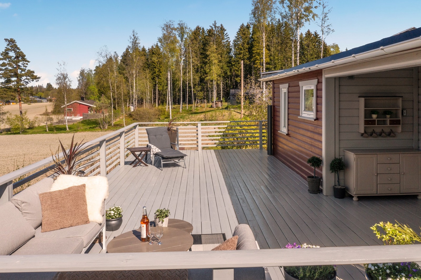 Veranda på 43 m² vendt mot Lyseren Galleribilde