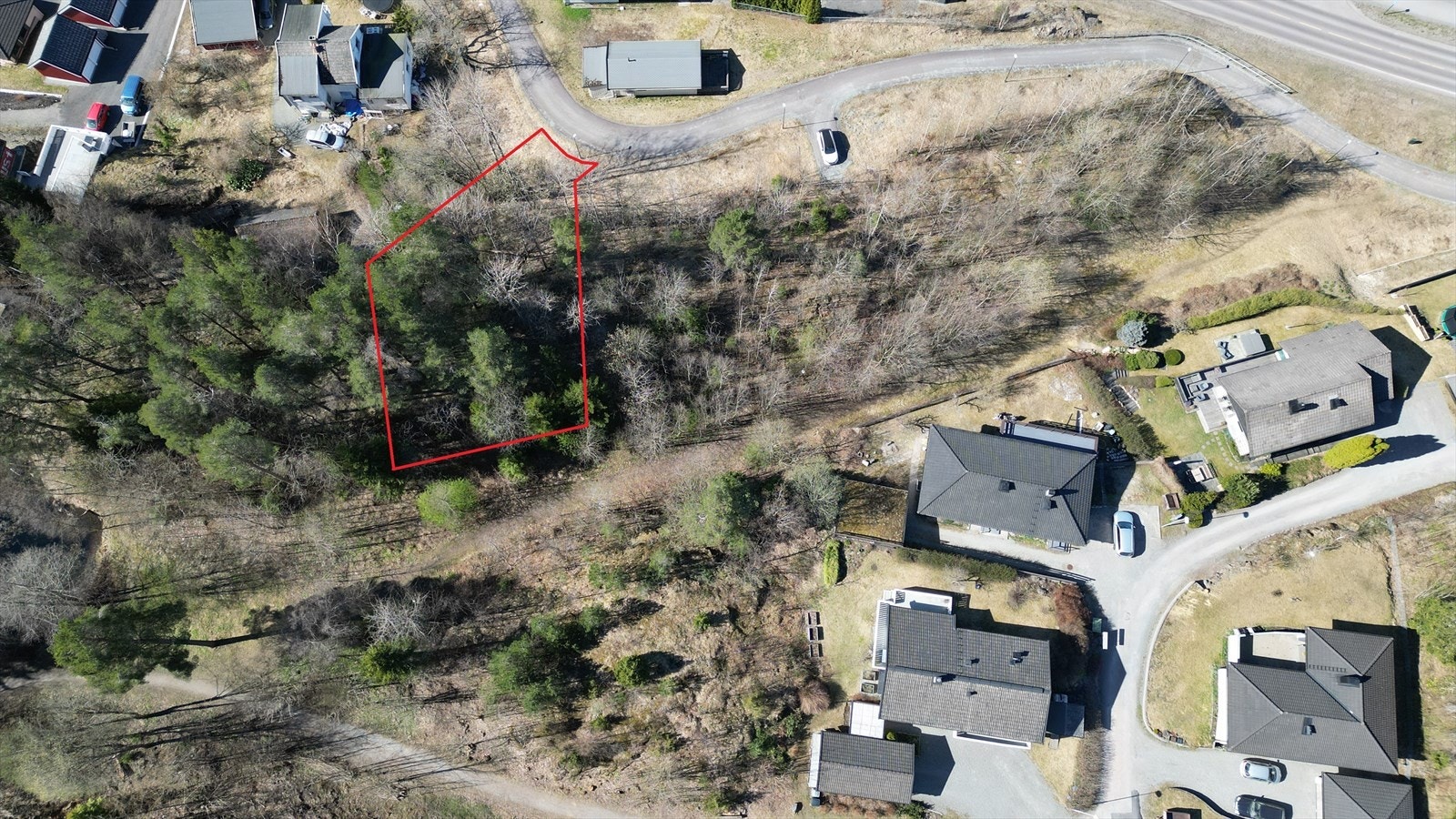 Røykenveien 350 med markering med omtrentlig markering. Galleribilde