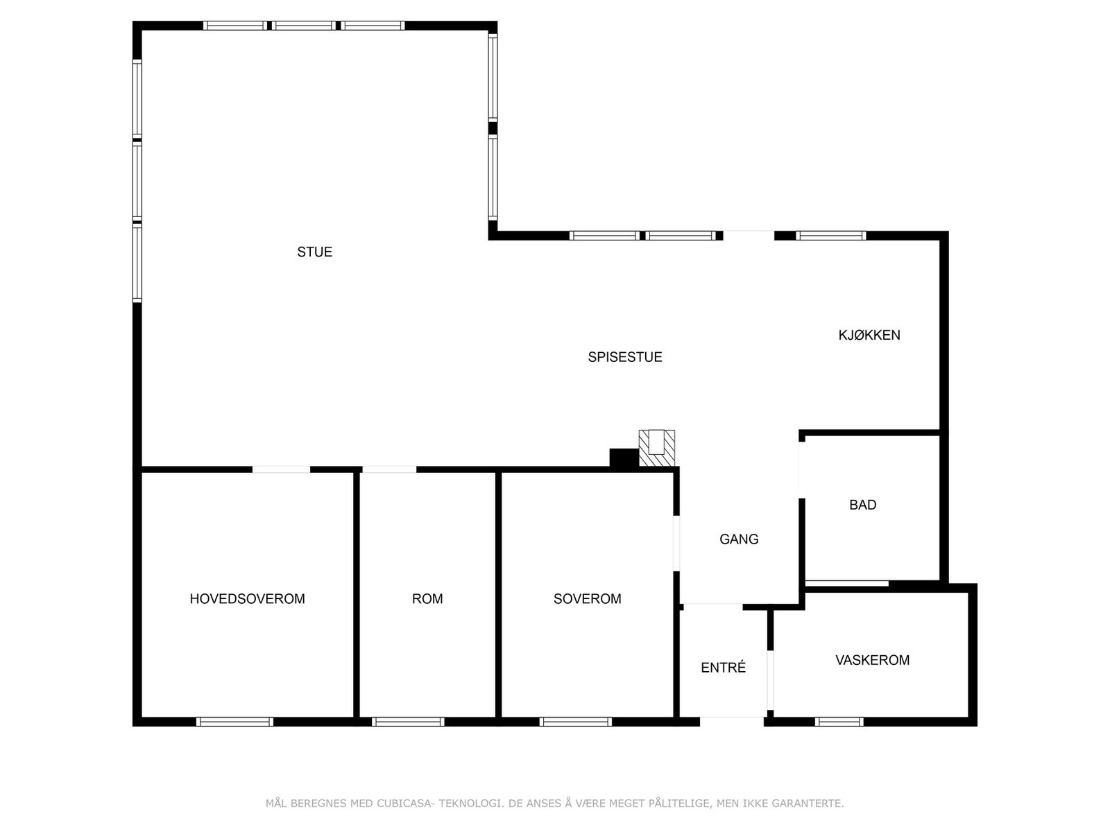 Planløsning hovedleilighet Galleribilde