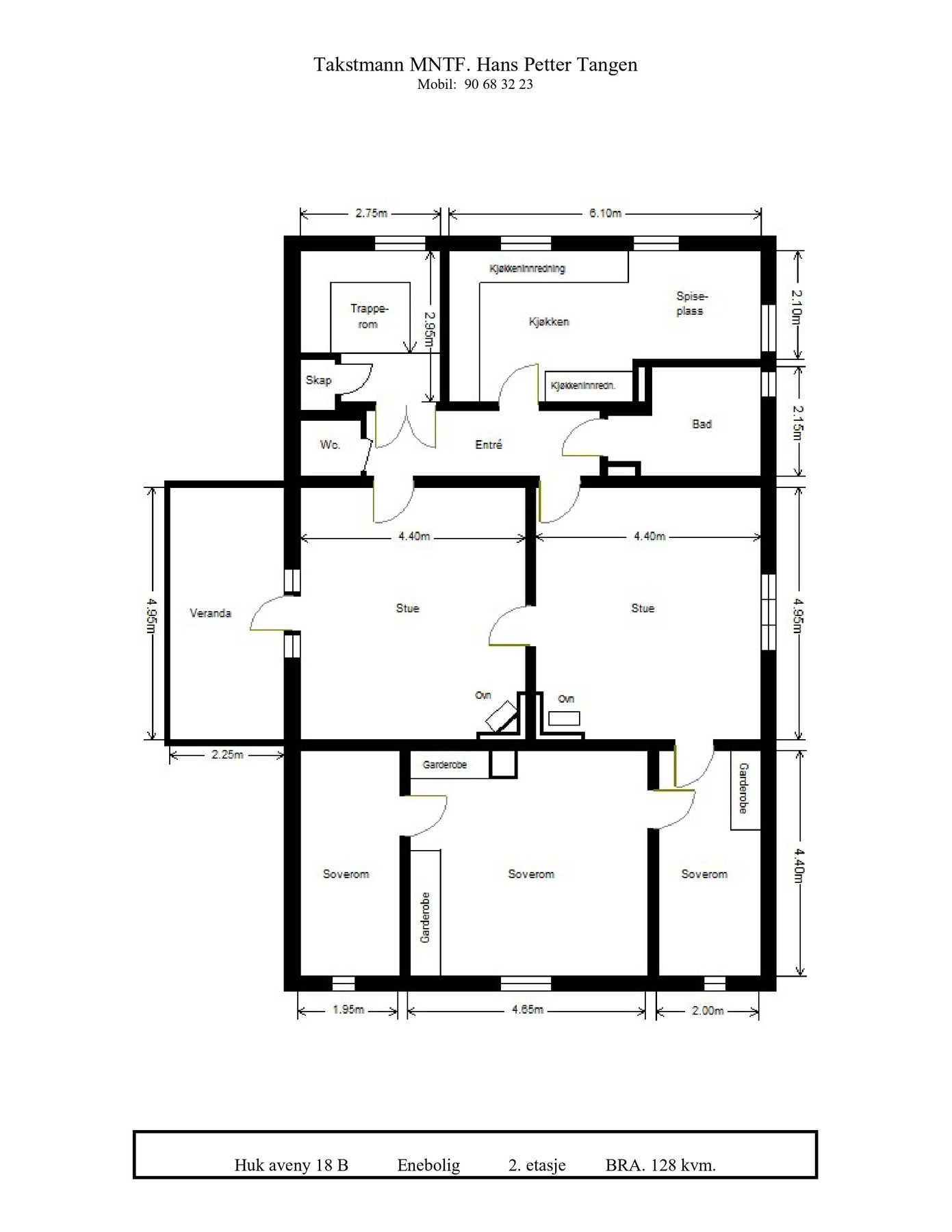 Plantegning 2. etasje Galleribilde