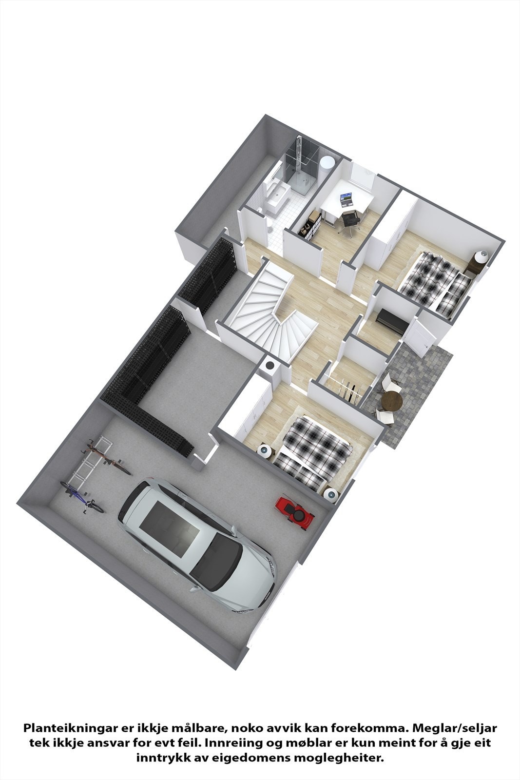 Planteikning underetasje. Galleribilde