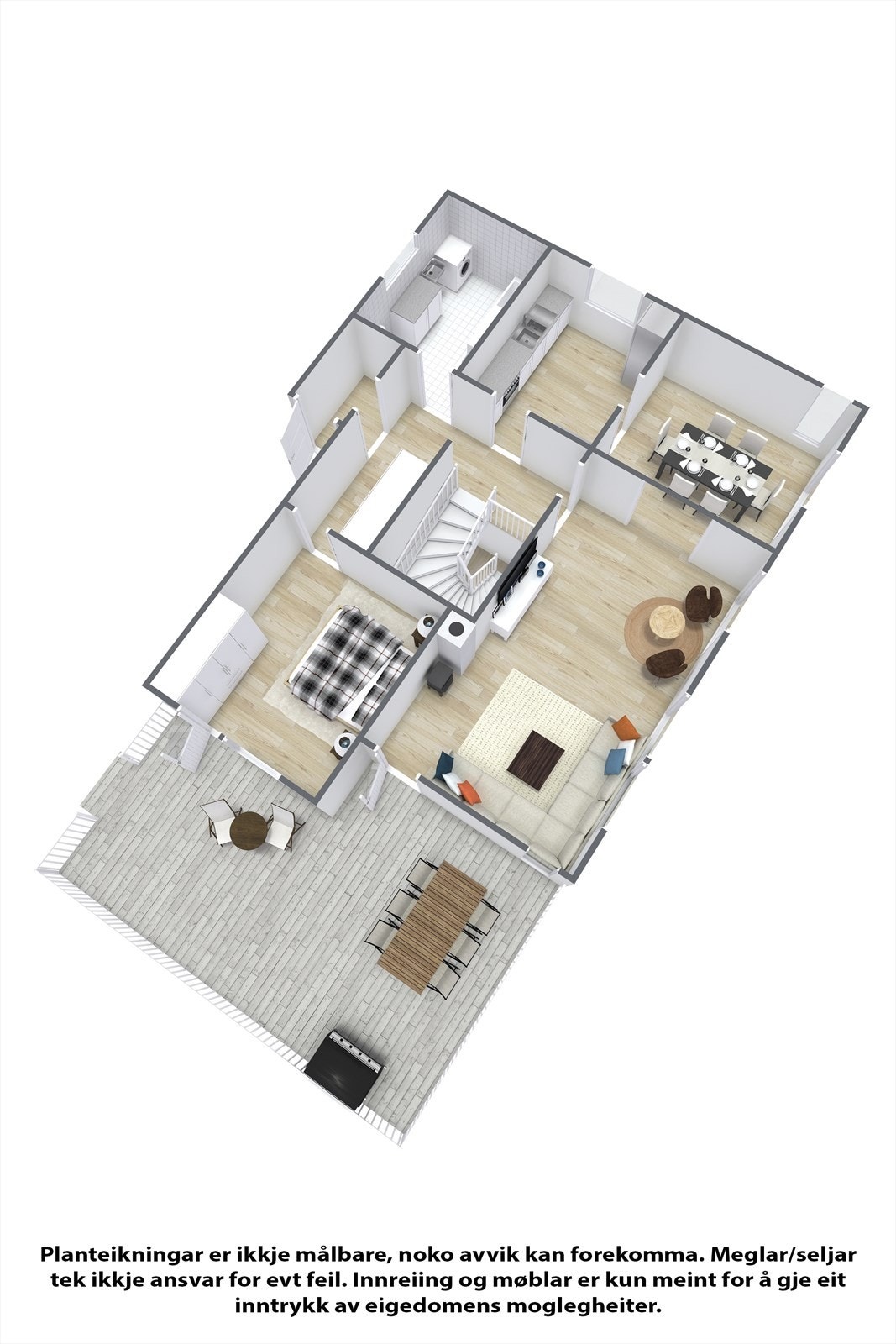 Planteikning hovudetasje. Galleribilde