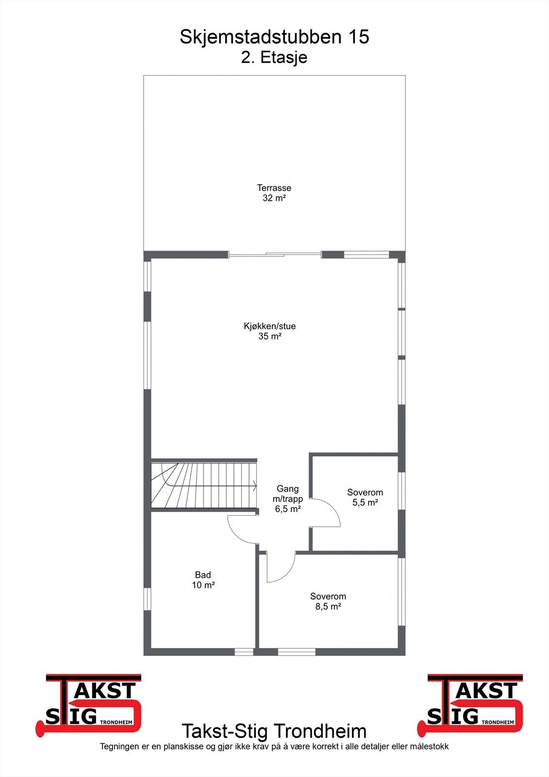 Planskisse 2. etasje. Galleribilde