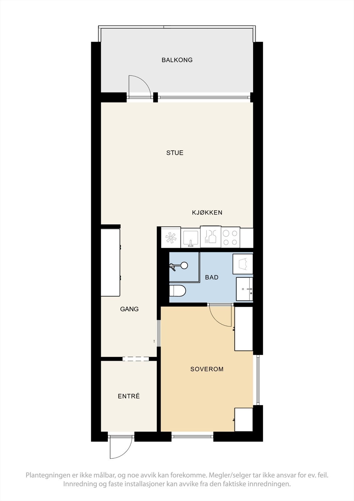 Boligens planskisse Galleribilde