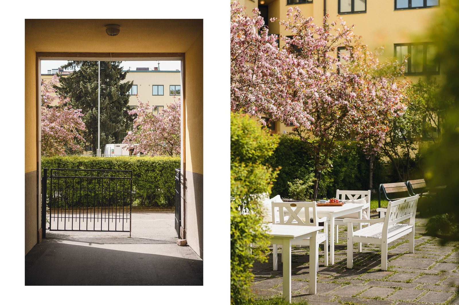 Borettslaget ligger rolig til med lite gjennomgangstrafikk og det er nylig oppført nye sykkelskur i bakgården. Galleribilde