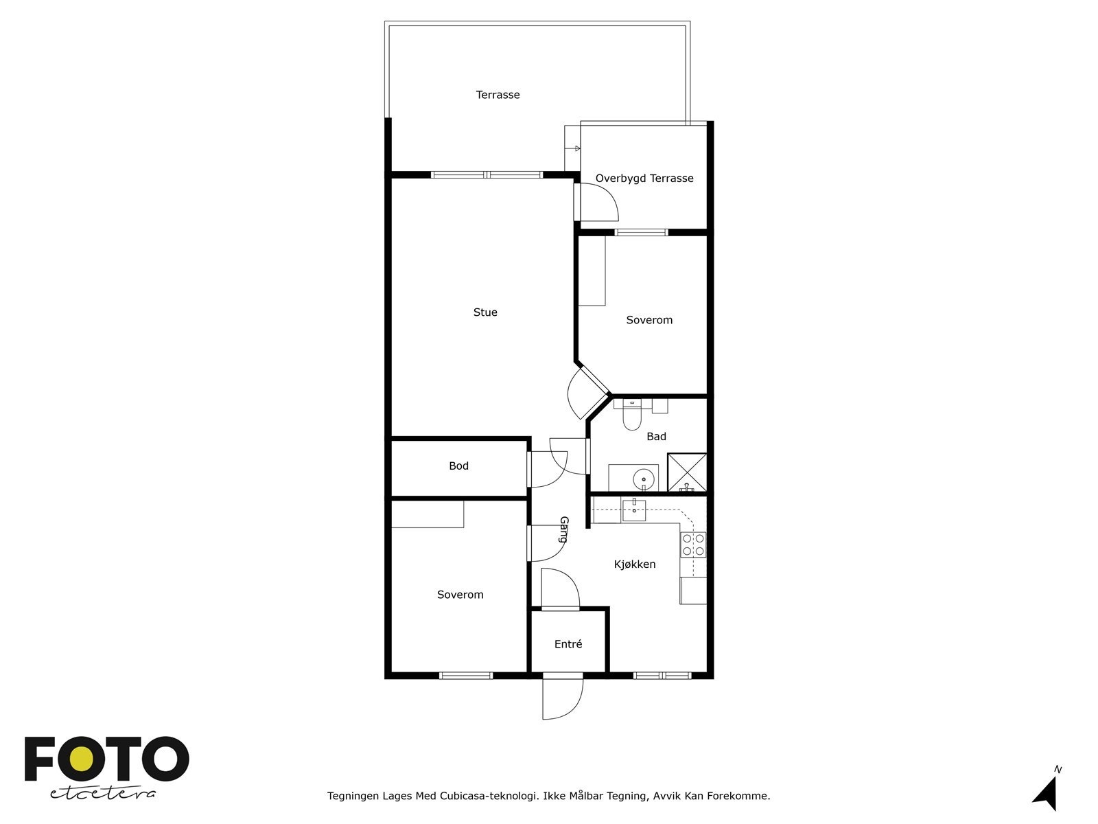 Veiledende plantegning - ikke målbar. Galleribilde