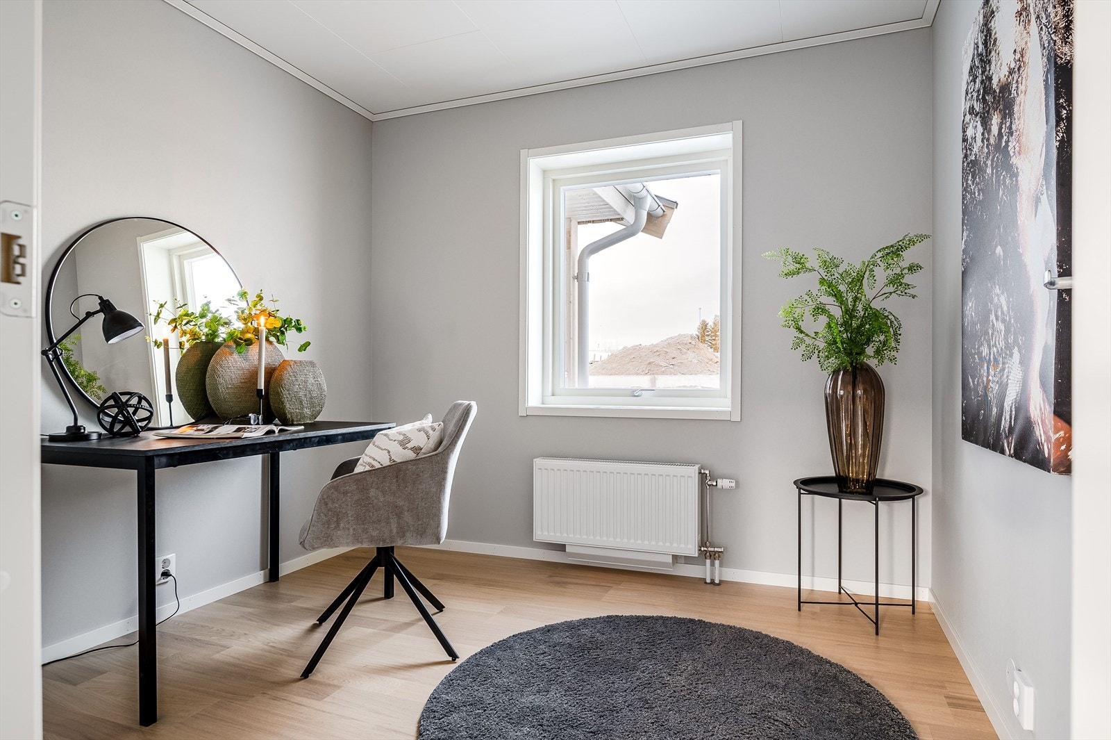 Soverom tre kan også benyttes som blant annet kontor og gjesterom. Galleribilde