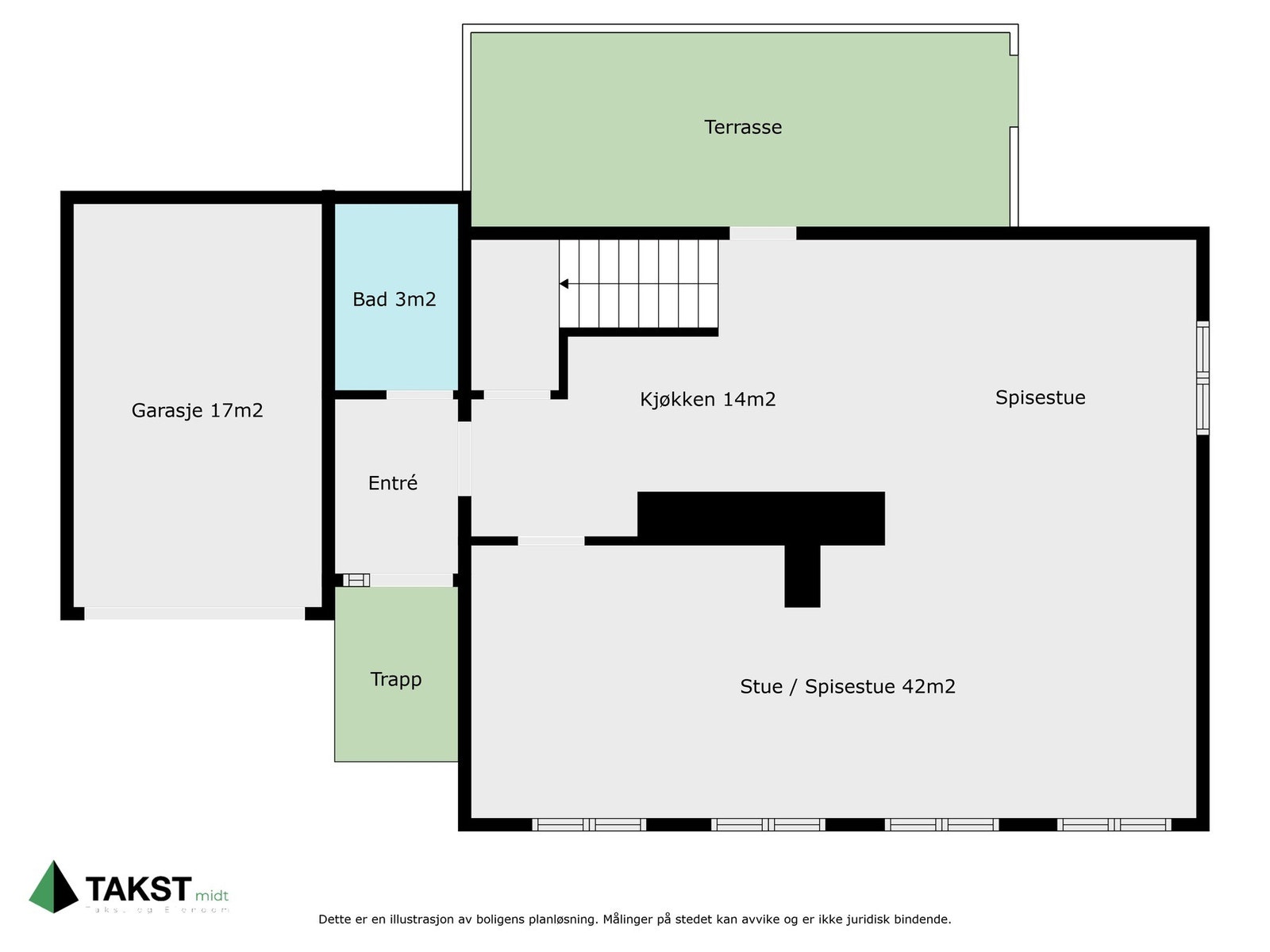 Planskisse 1. Etasje. Galleribilde