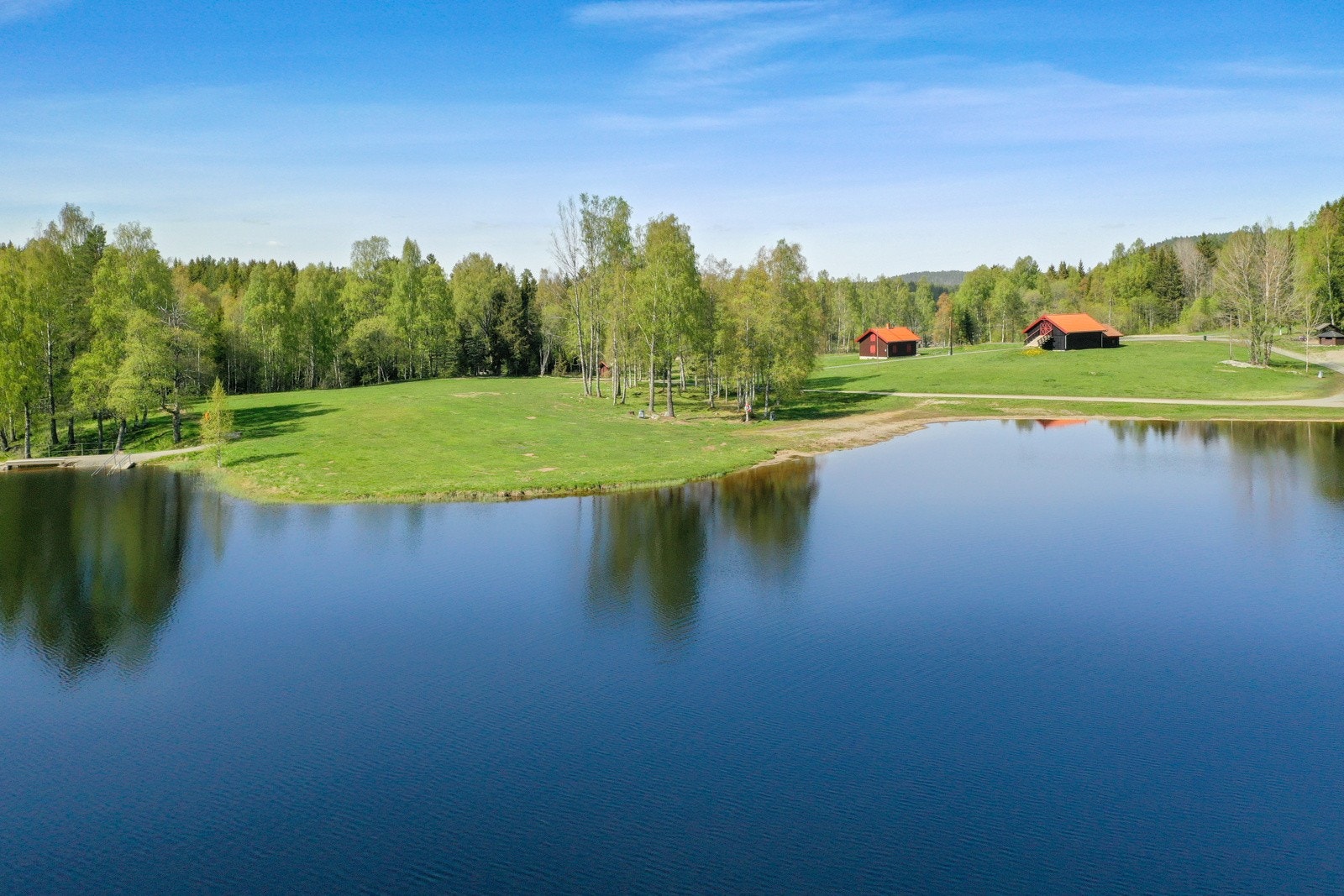 Fetsund har fine naturområder med bade- og fiskevann, turstier og skiløyper på vinterstid. Galleribilde