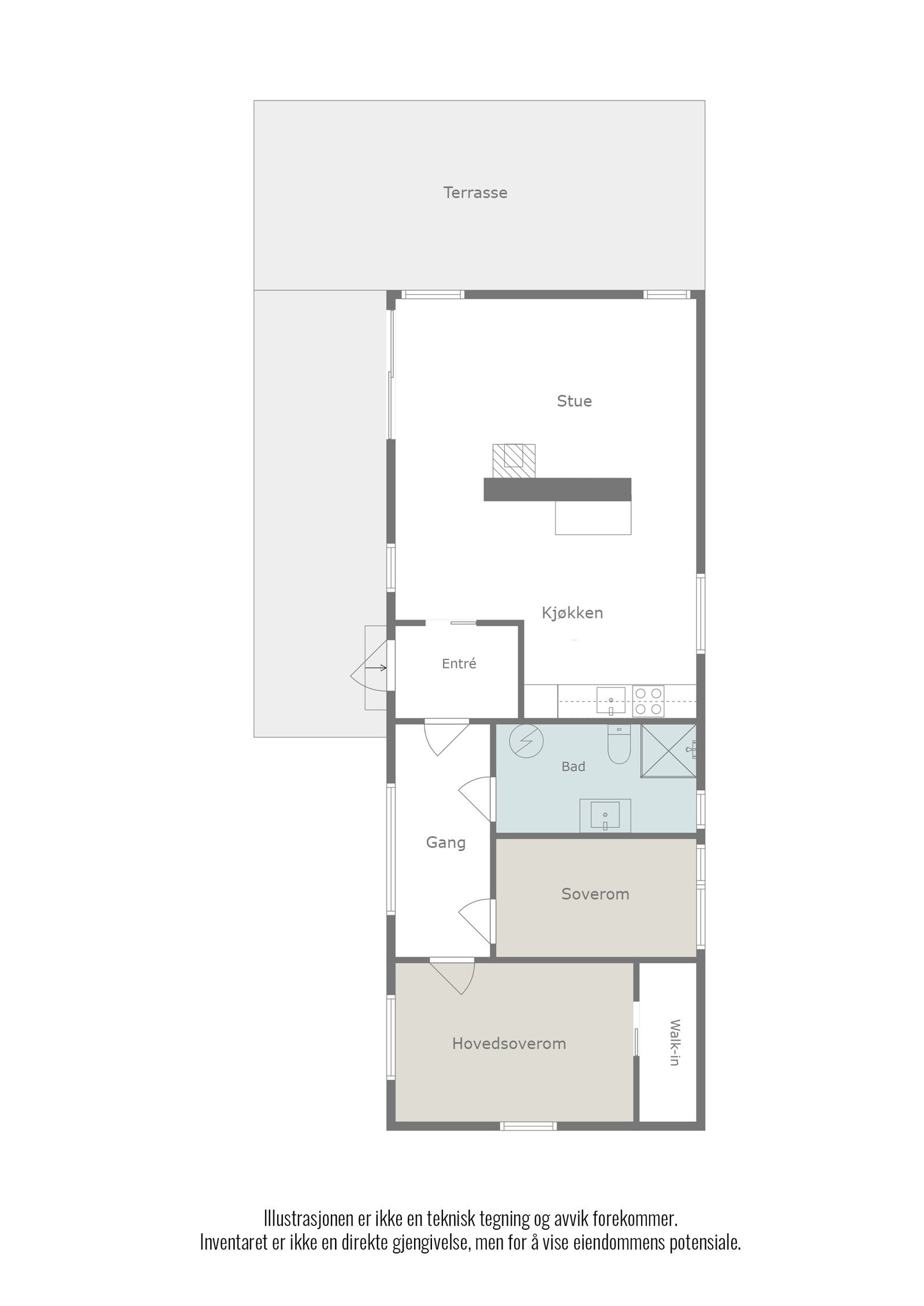 Plantegning. Galleribilde