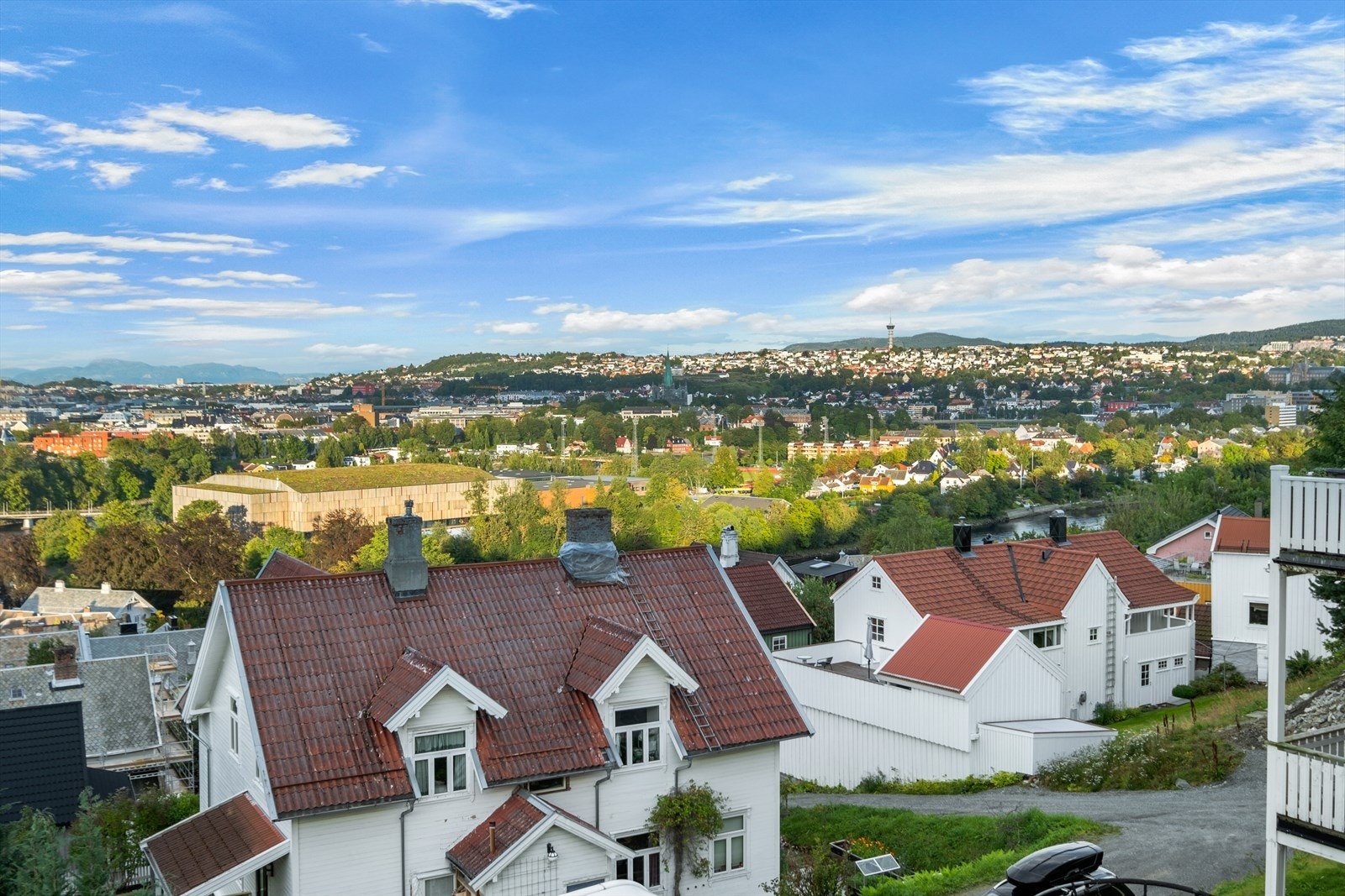 Steinberget er kjent som området i Trondheim med kanskje byens beste utsiktsforhold. Galleribilde