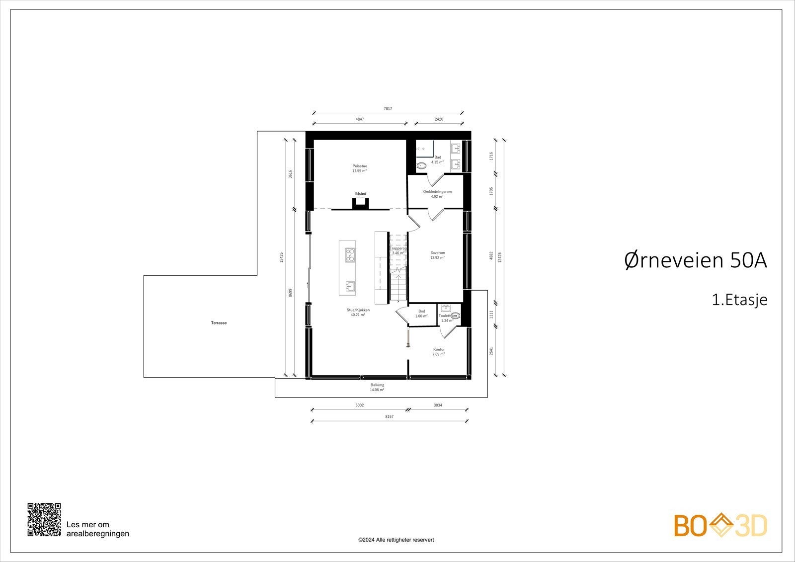 1 Etasje - oppmålt av takstmann Galleribilde