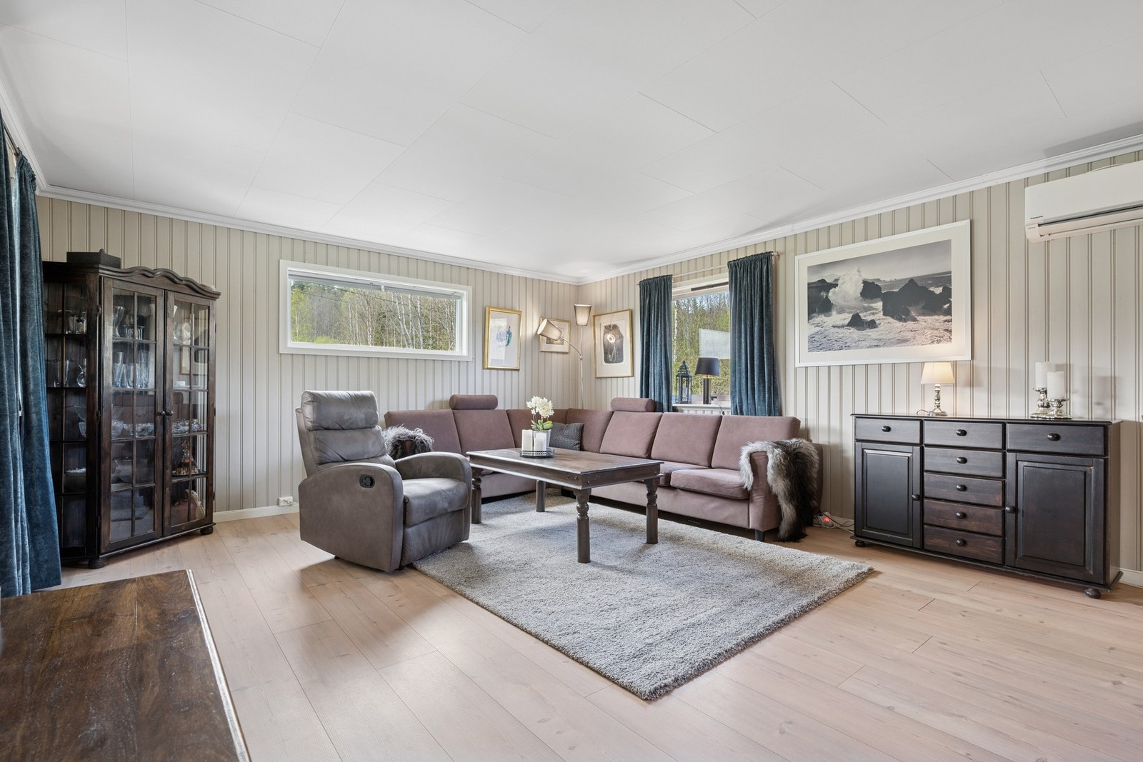 Varmepumpen bidrar til ekstra varme på kalde vinterdager. Galleribilde