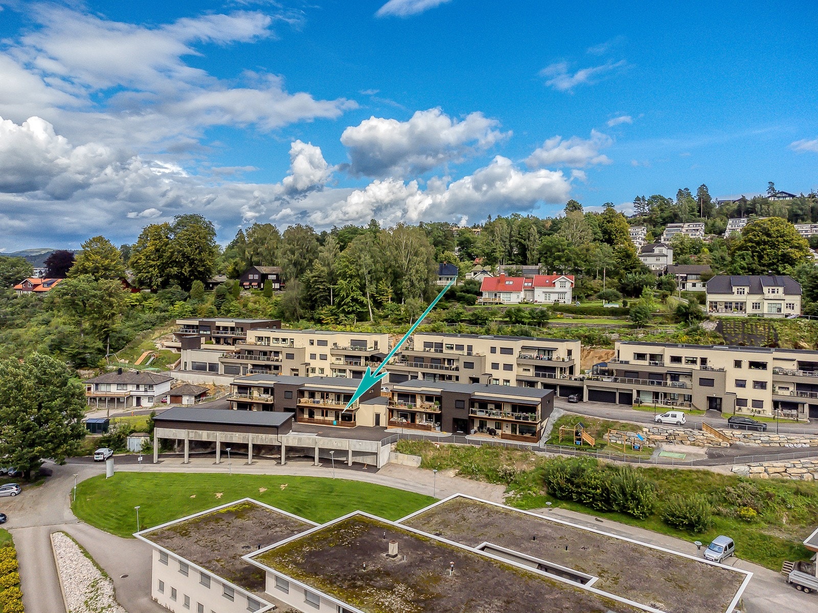 Leiligheten ligger i fremste rekke. Galleribilde