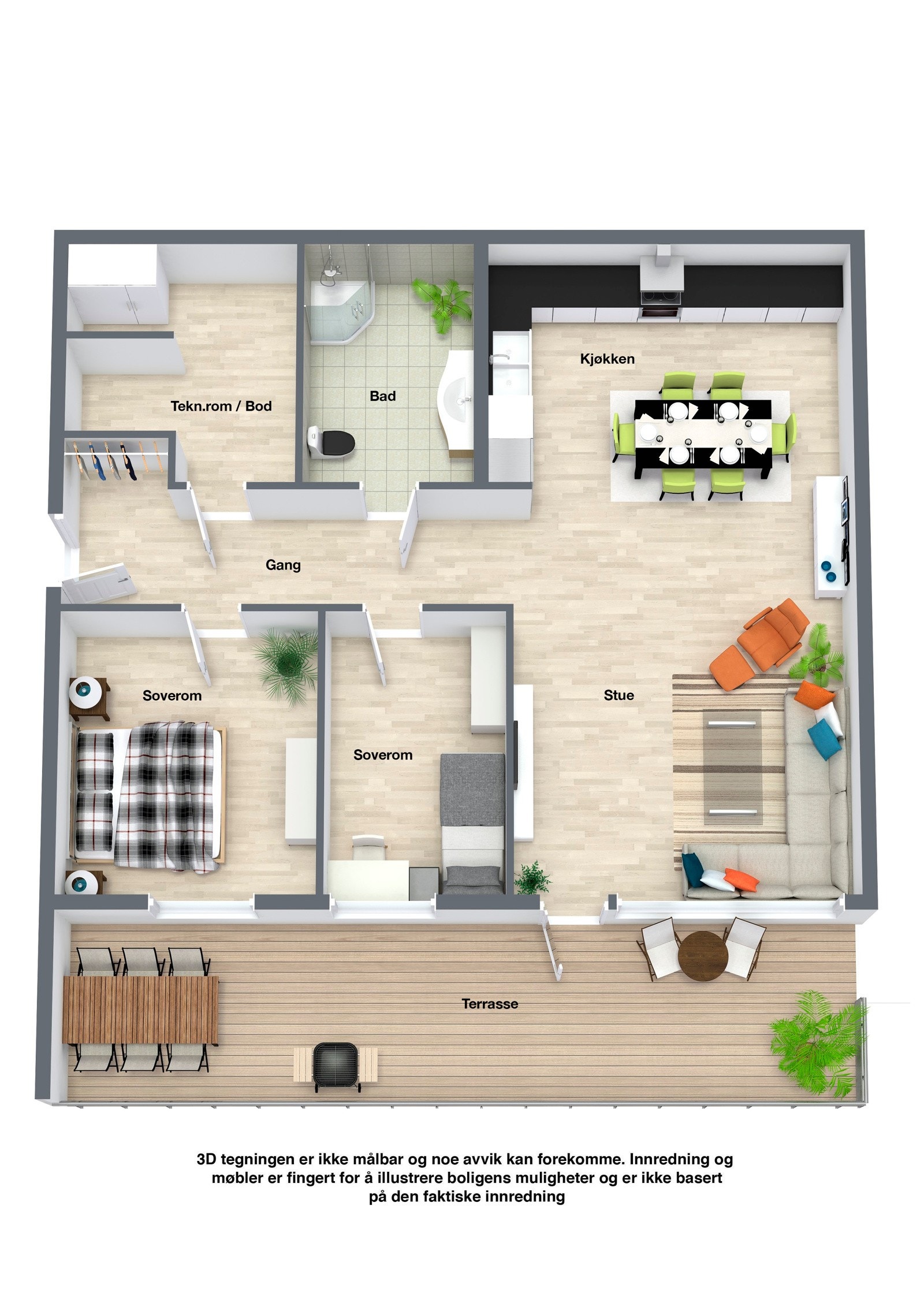 Plantegning Galleribilde