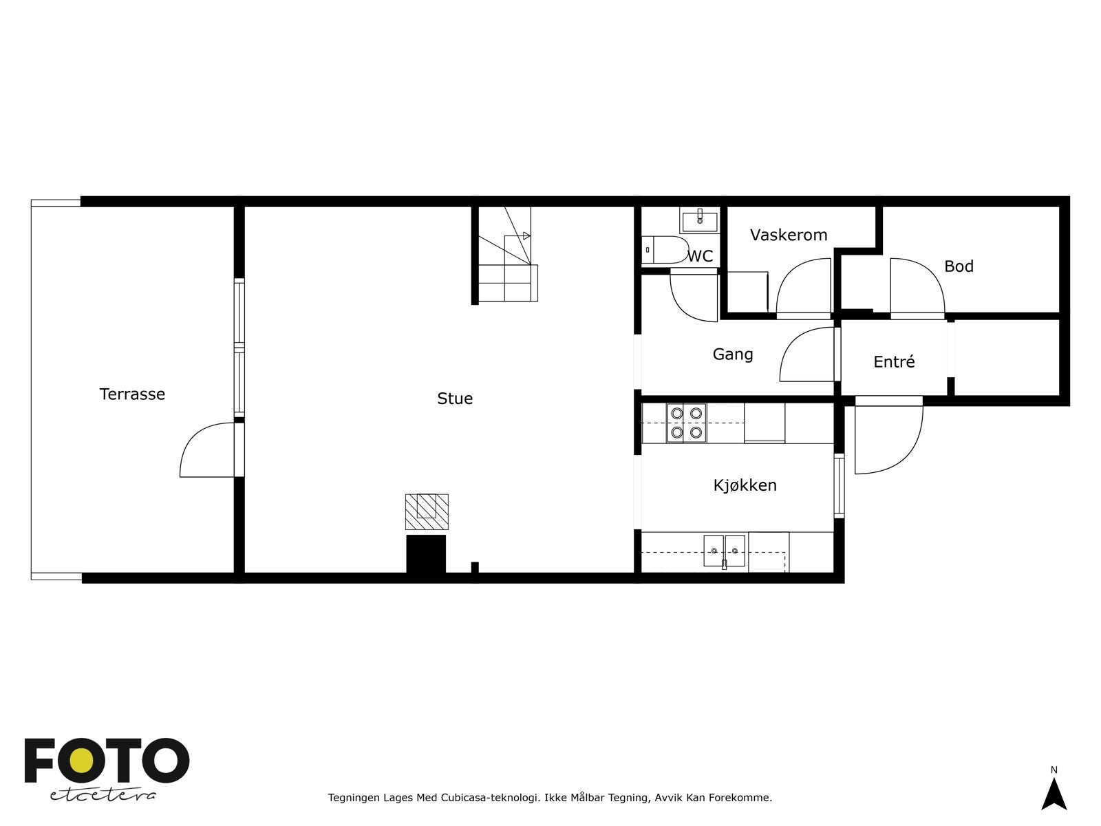 Plantegning - 1.etasje. Galleribilde
