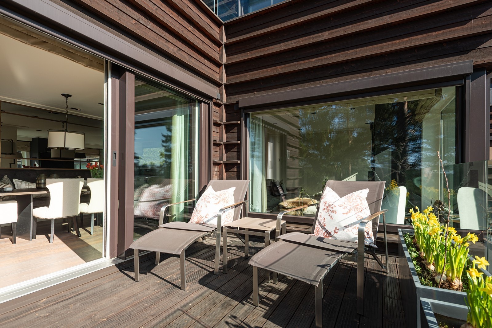Terrasse 1 er på 9 kvm. Galleribilde
