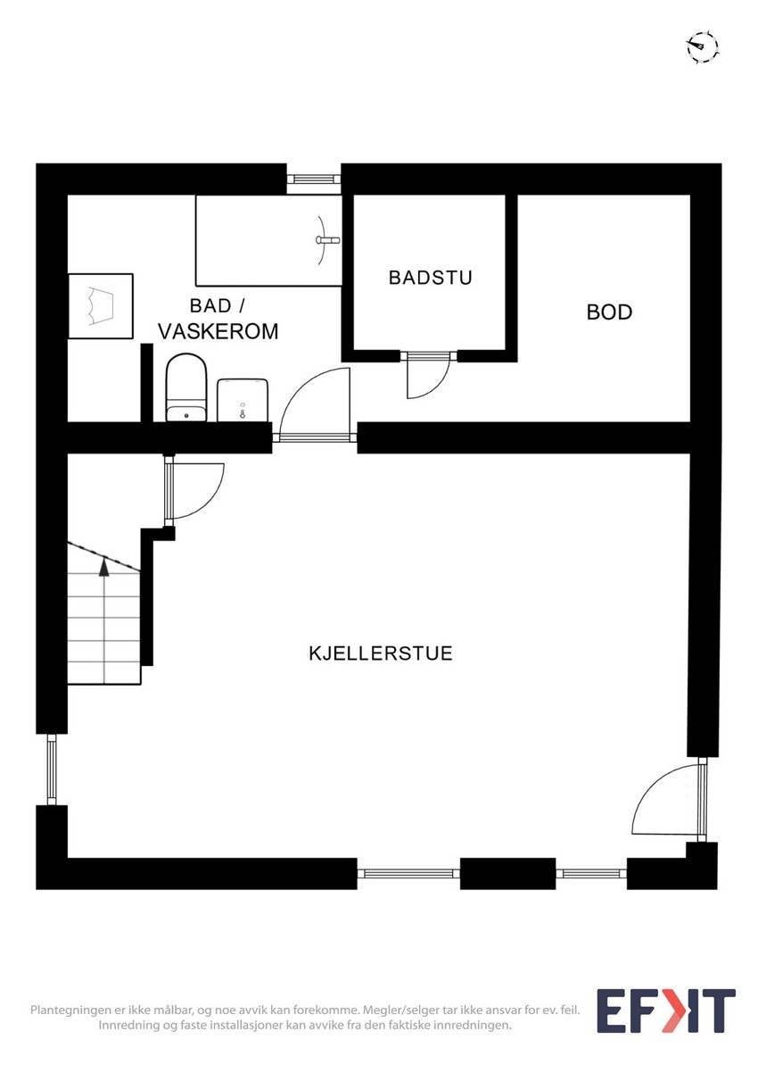 Plantegning underetasje Galleribilde