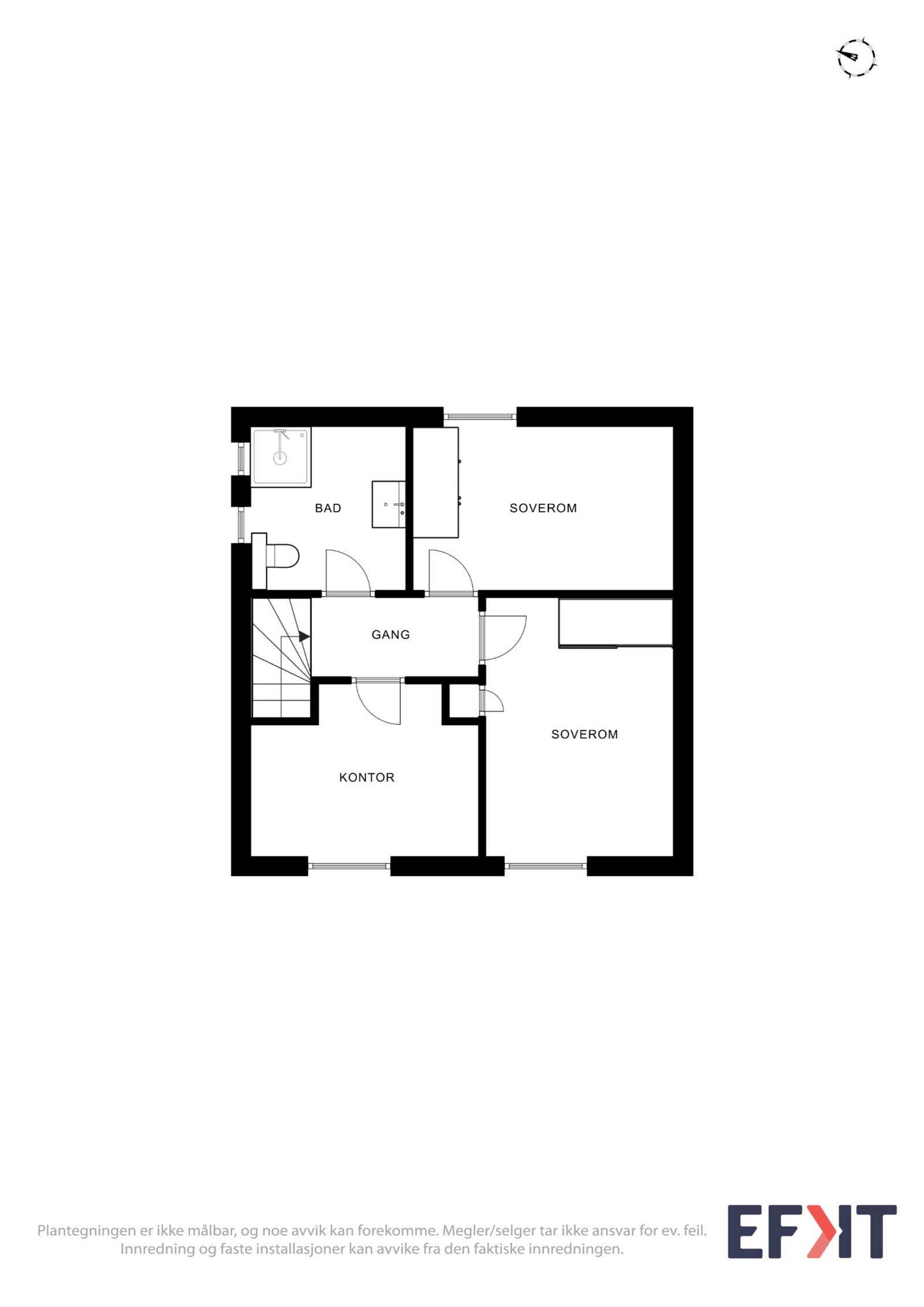 Plantegning 2. etasje Galleribilde