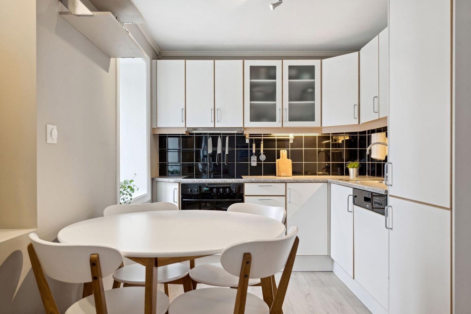 Her får du ei sentrumsnær leilighet. Galleribilde