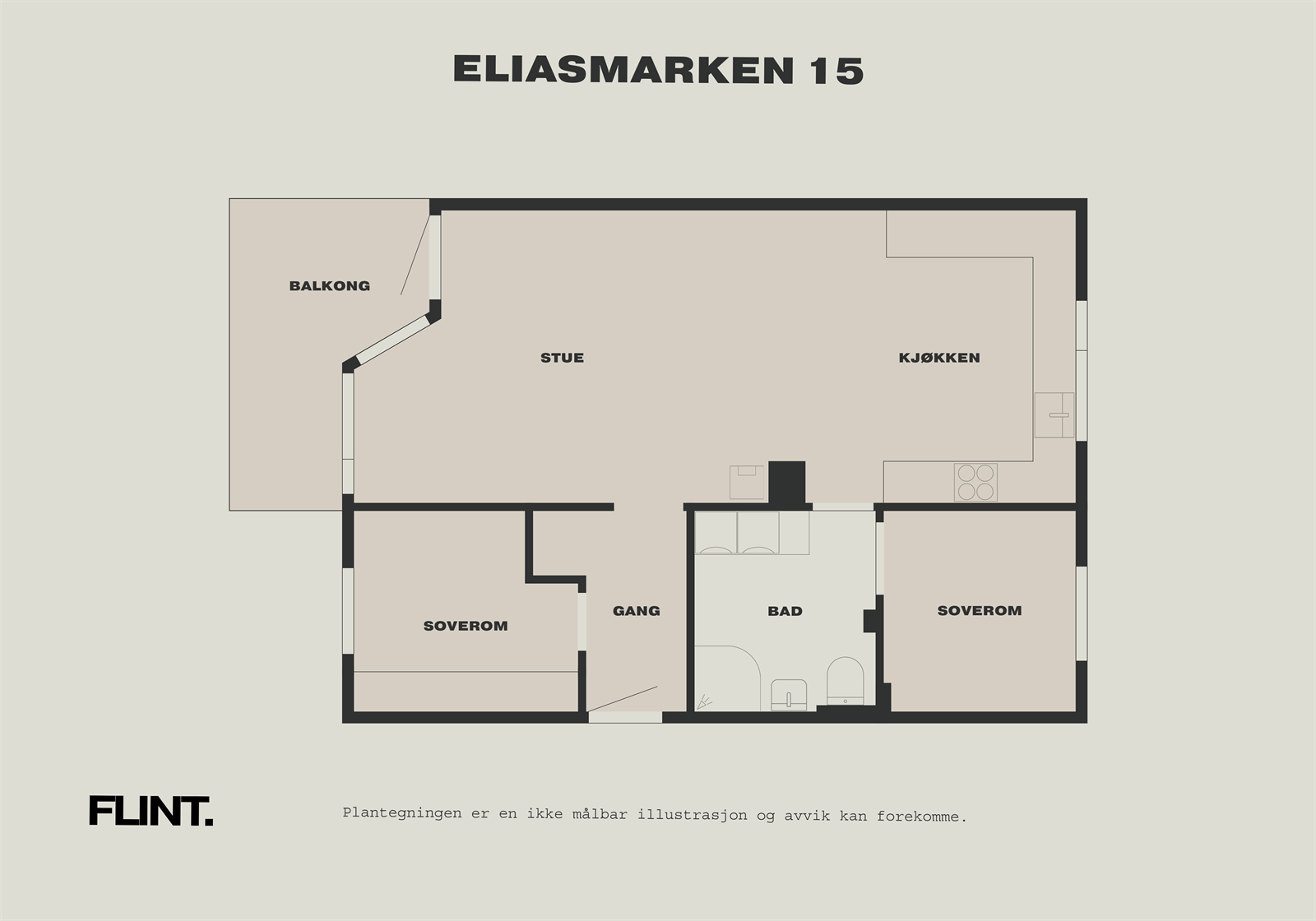 Plantegning | Eliasmarken 15 Galleribilde