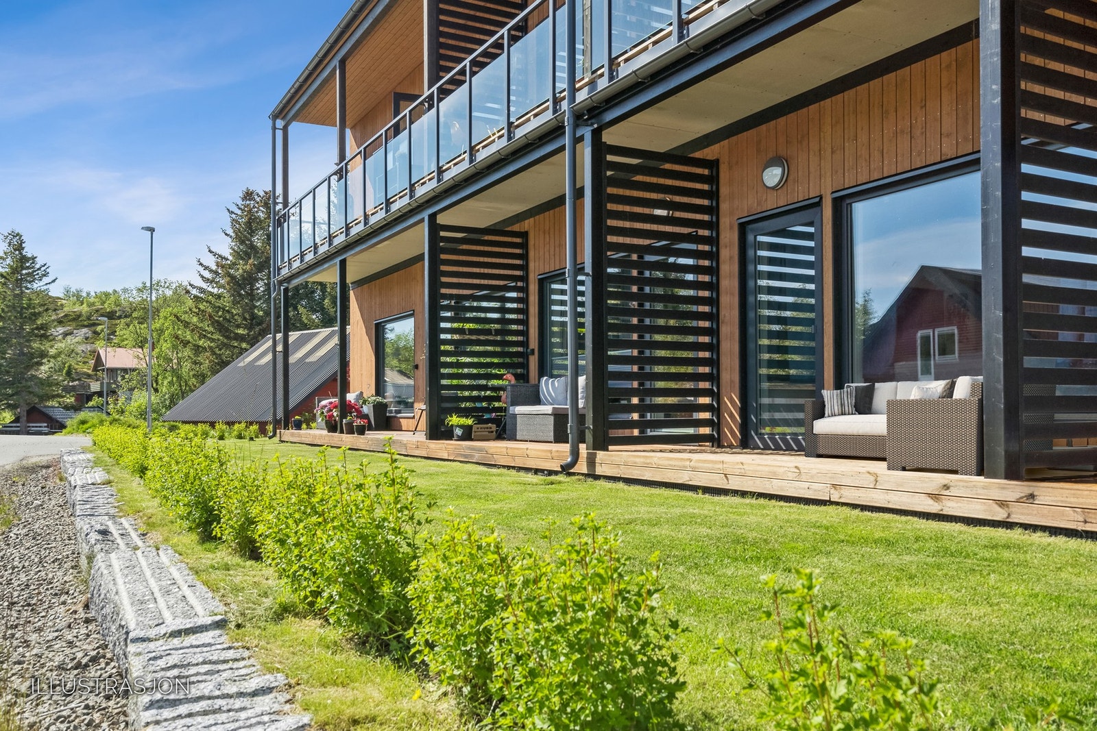 Moderne og lettstelt 2-roms selveierleilighet i første etasje med egen terrasse. Galleribilde